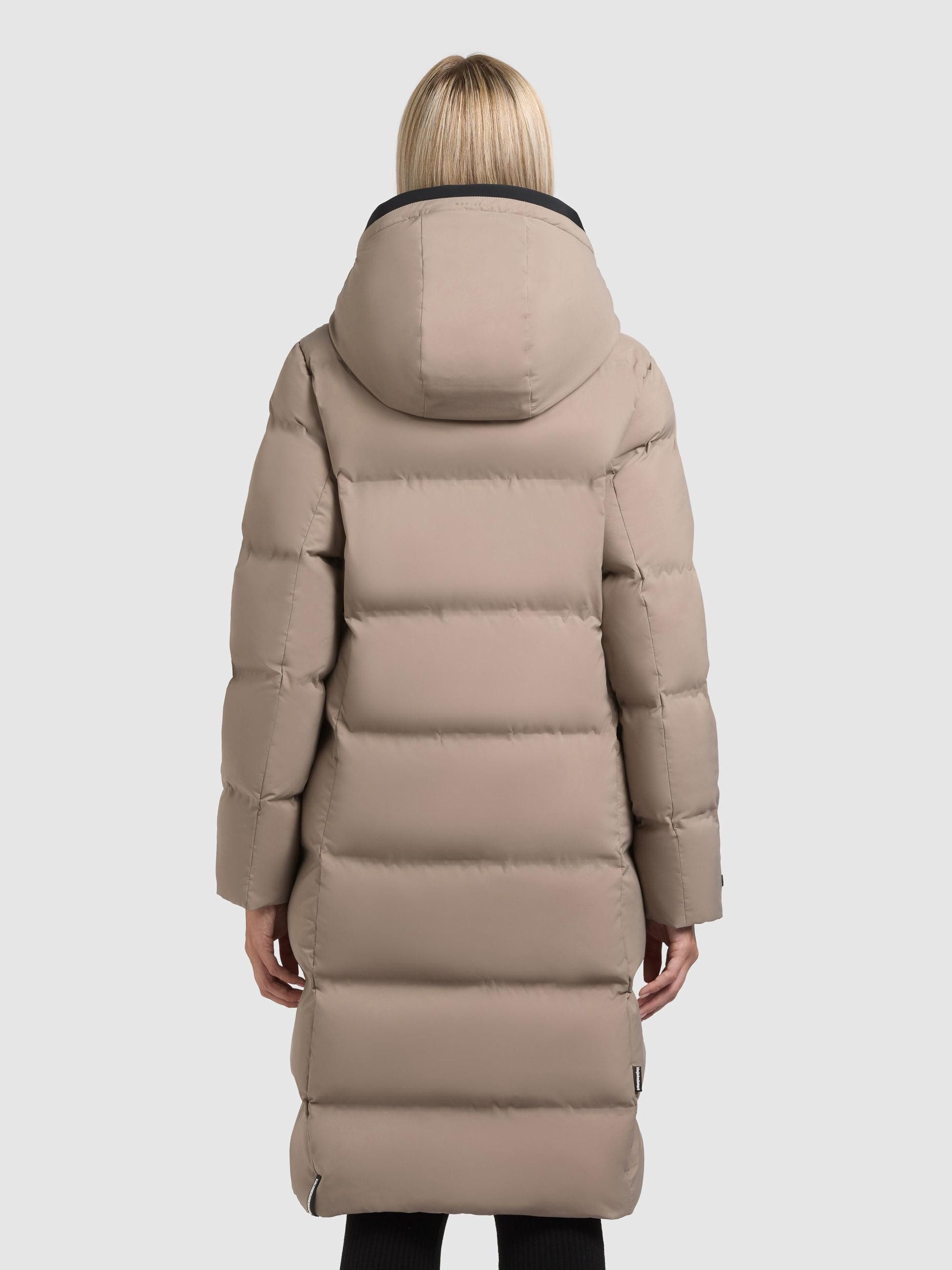 khujo Steppmantel Finnie3 Warmer Damen Wintermantel mit großer Kapuze