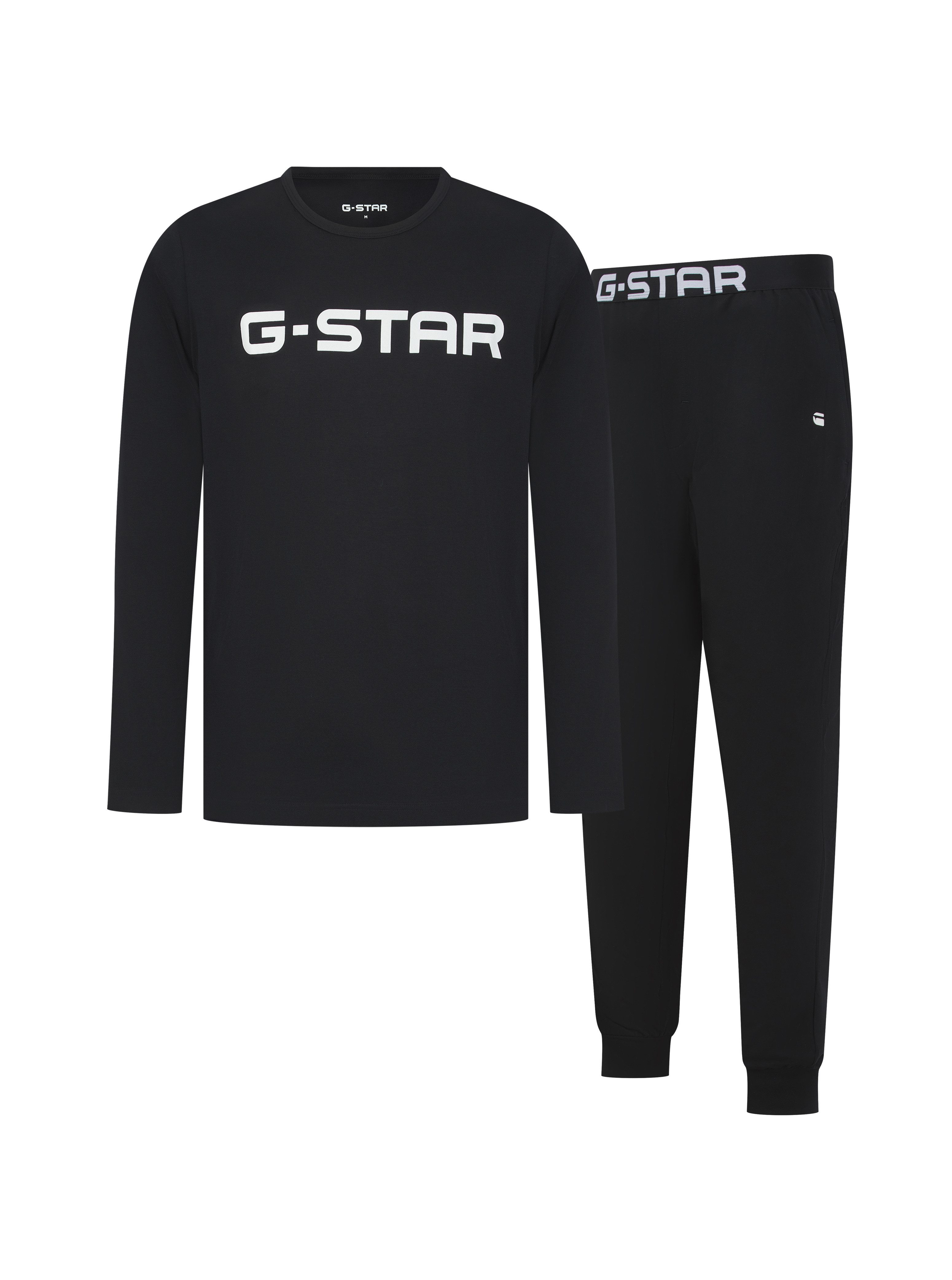 G-STAR Pyjama STONE, LONG SLEEVE T-SHIRT & CUFFED PANTS SLEEP SET (Set, 2 t günstig online kaufen