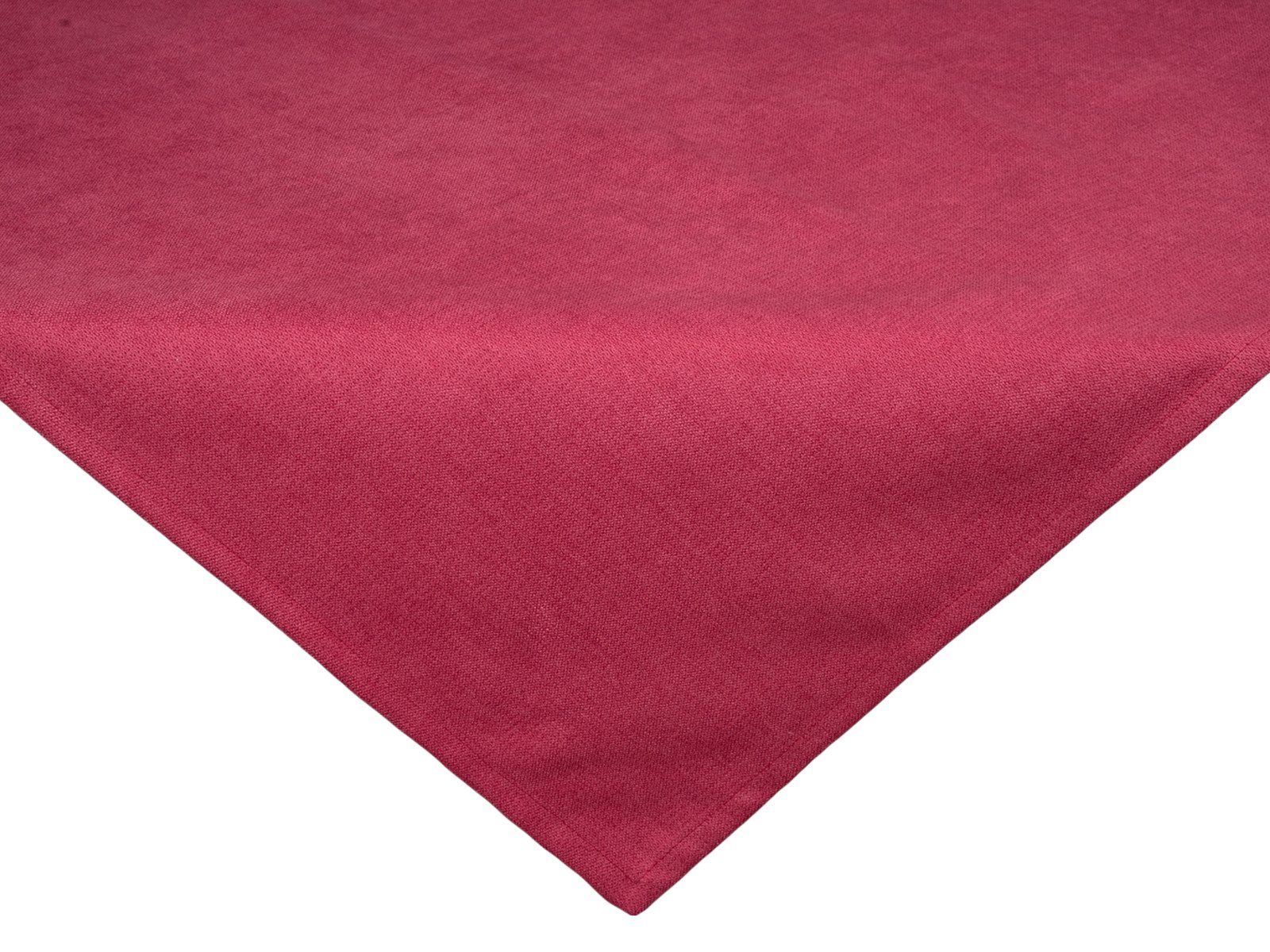 beties Mitteldecke FarbTon (1-tlg, 1 Stück Mitteldecke), Chenille-Haptik Raumausstatter Qualität ca. 60x60 cm himbeer-rot