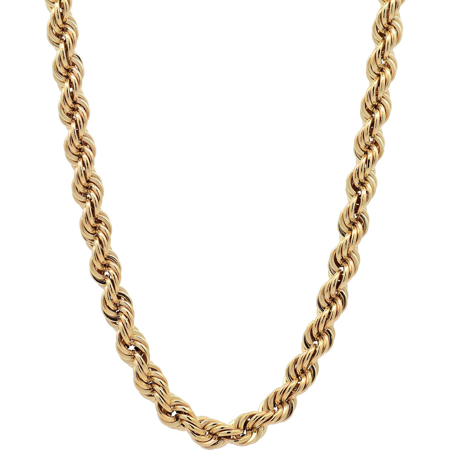 HOPLO Goldkette Goldkette Kordelkette Länge 19 cm - Breite 3,3 mm - 585-14 Karat Gold, Made in Germany