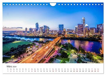 CALVENDO Wandkalender Texas - Howdy aus dem Lone Star State! (Wandkalender 2024 DIN A4 quer)