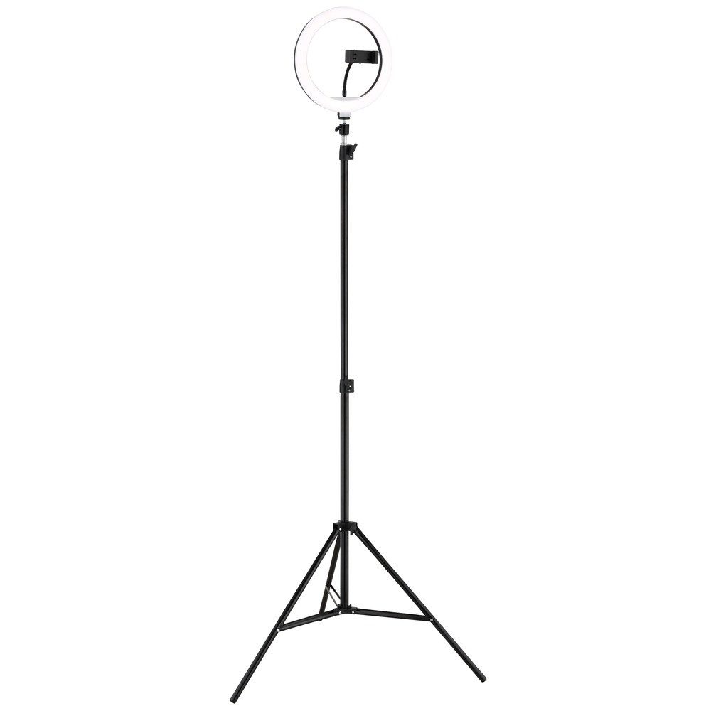 GLOBO LIGHTING LED Stehlampe, LED-Leuchtmittel fest verbaut, Farbwechsel, Kaltweiß, Warmweiß, Tageslichtweiß, RGB, LED Stehleuchte dimmbar verstellbar Farbwechsel Selfielicht H 210 cm