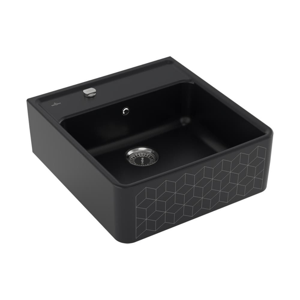 Villeroy & Boch Küchenspüle Spülmodul Spülstein Einzelbecken mit Excenterbetätigung Trendline M7 M, 59,5/630 cm