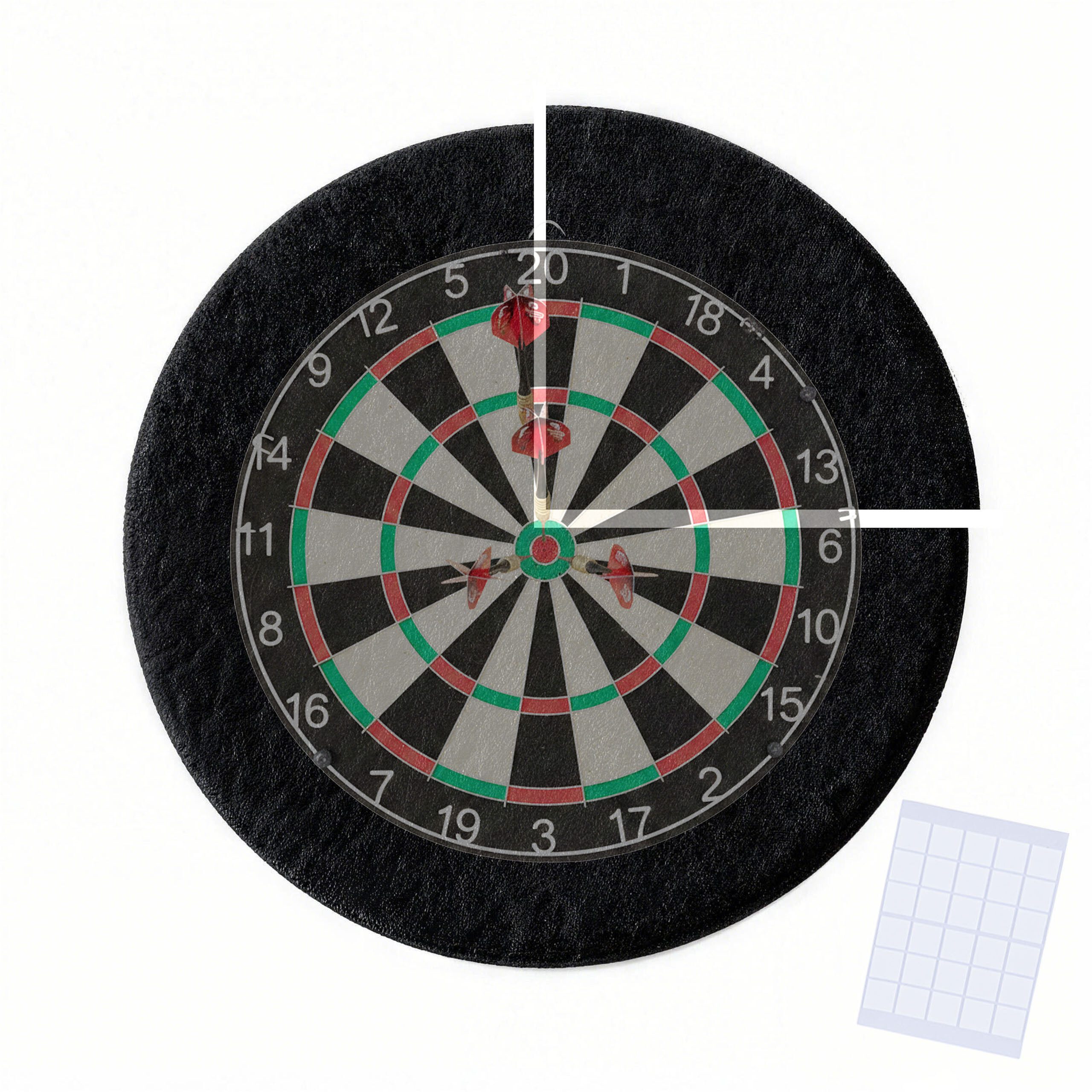 Dart-Wandschutz Dartscheibe Schutzring 4-teilig Filz