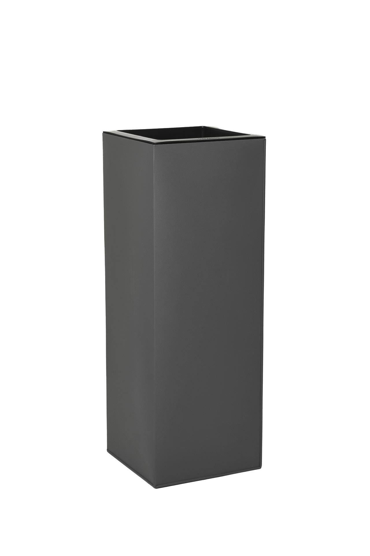 VIVANNO Pflanzkübel Zink BLOCK Säule - Anthrazit Matt (1 St), 24x24x65 cm