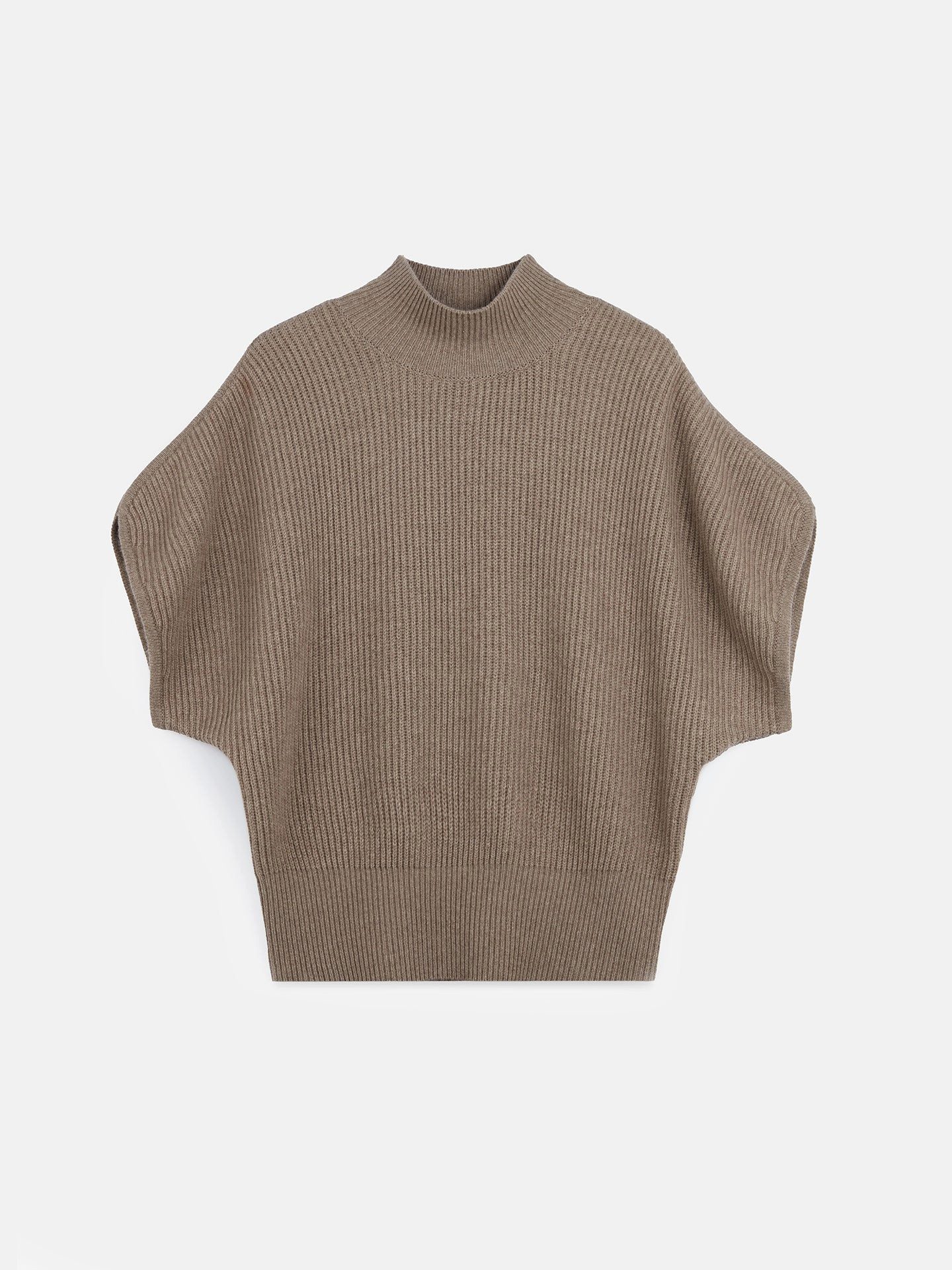 GOBI Cashmere Stricktop Kurzärmeliger Rollkragenpullover aus günstig online kaufen