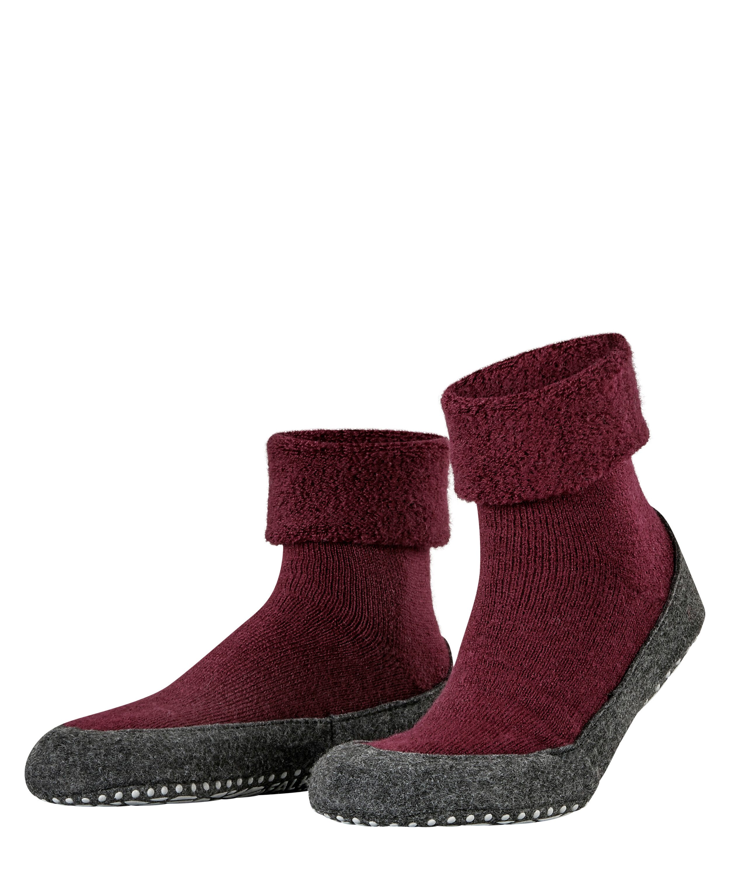 FALKE Haussocken Cosyshoe mit Merinowolle & rutschhemmender Sohle, atmungsaktiv