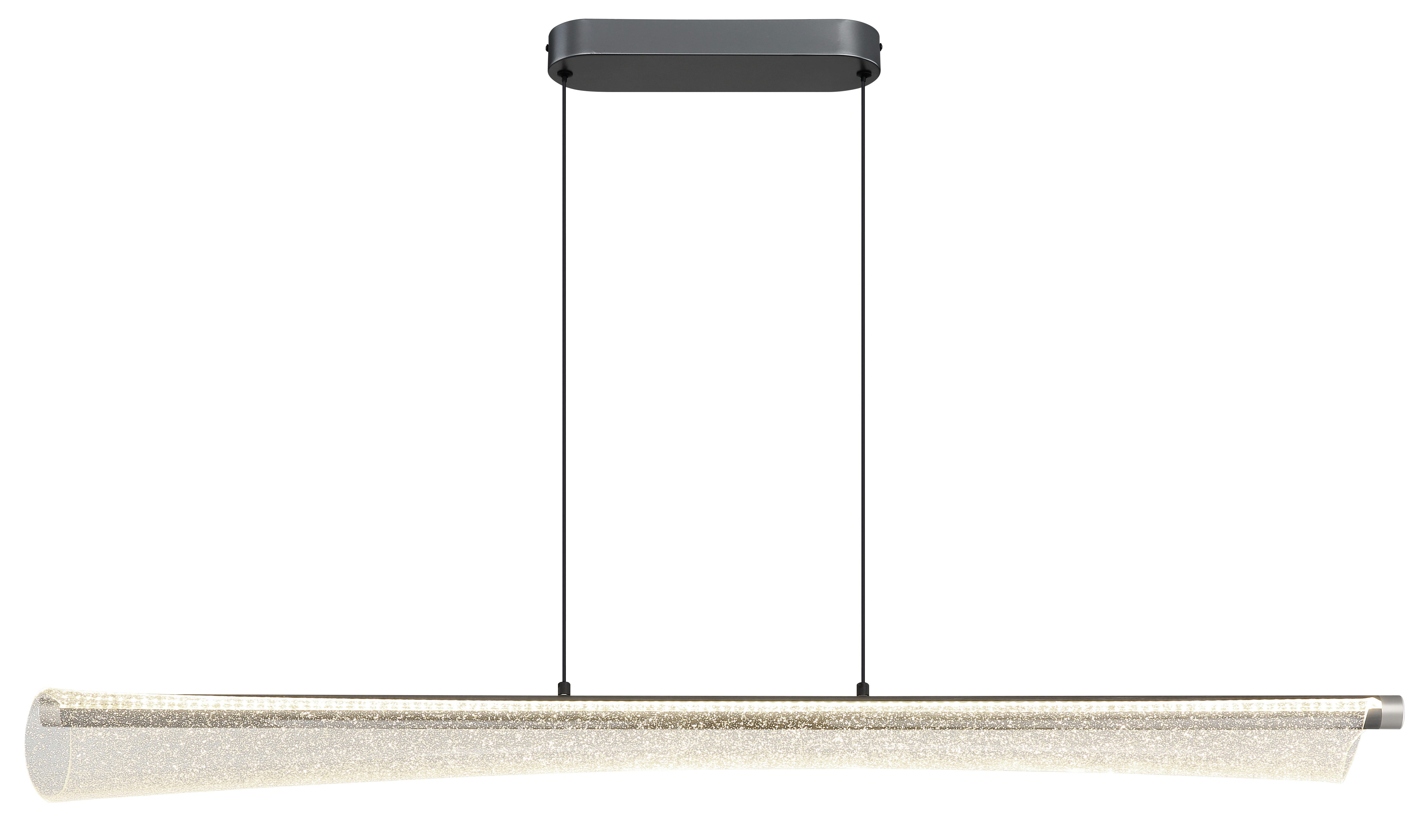 GLOBO LIGHTING Hängeleuchte MALINDA, LED fest integriert, Hängeleuchte anthrazit matt mit Acryl klar, dimmbar