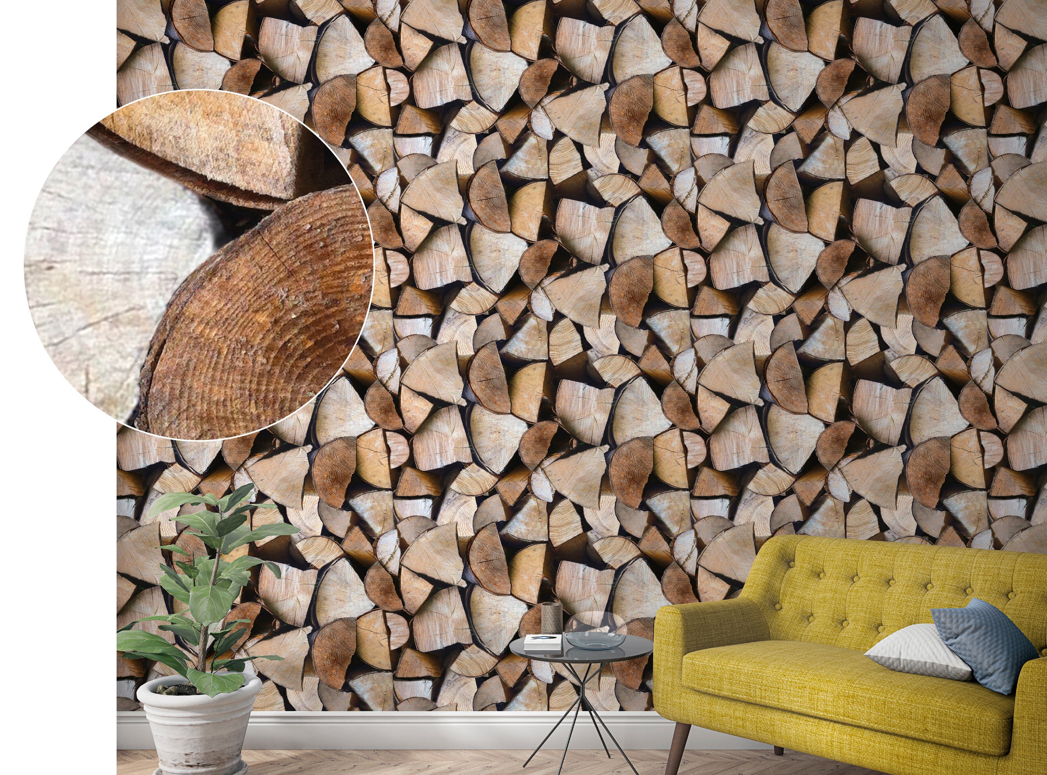 Marburg Fototapete, realistisch, Holz, moderne Tapete für Wohnzimmer Schlafzimmer Küche