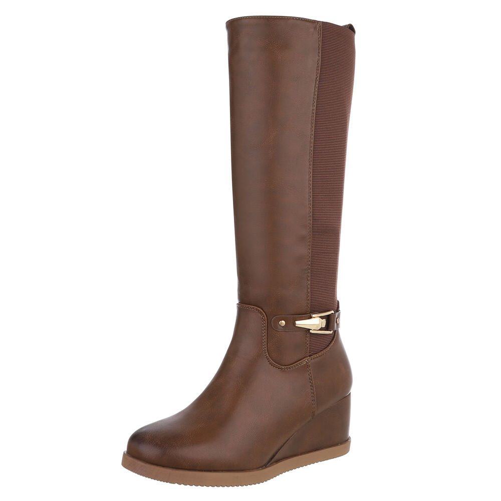 Ital-Design Damen Elegant Keilstiefel (88843416) Keilabsatz/Wedge Stiefel i günstig online kaufen