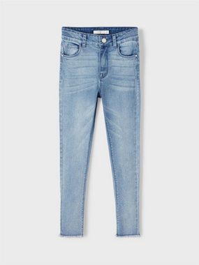 Name It Skinny-fit-Jeans NKFPOLLY DNMTECE 2612 HW A PANT NOOS weich, schlank, elastisch, Franzen