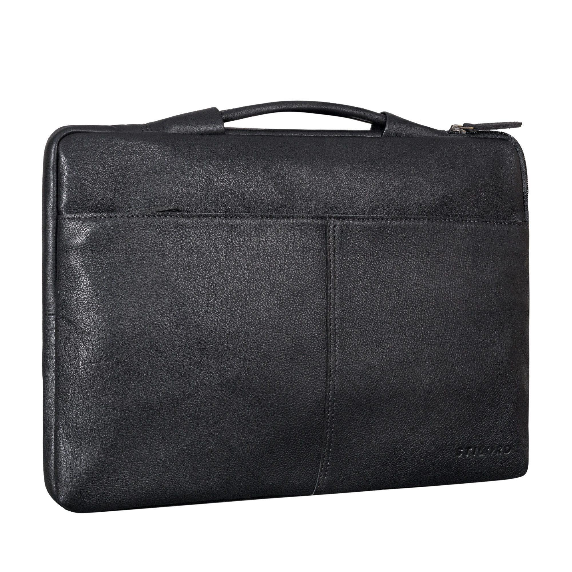 STILORD Laptoptasche "Kit" Laptop Tasche 15.6 Zoll Leder Herren Laptophülle