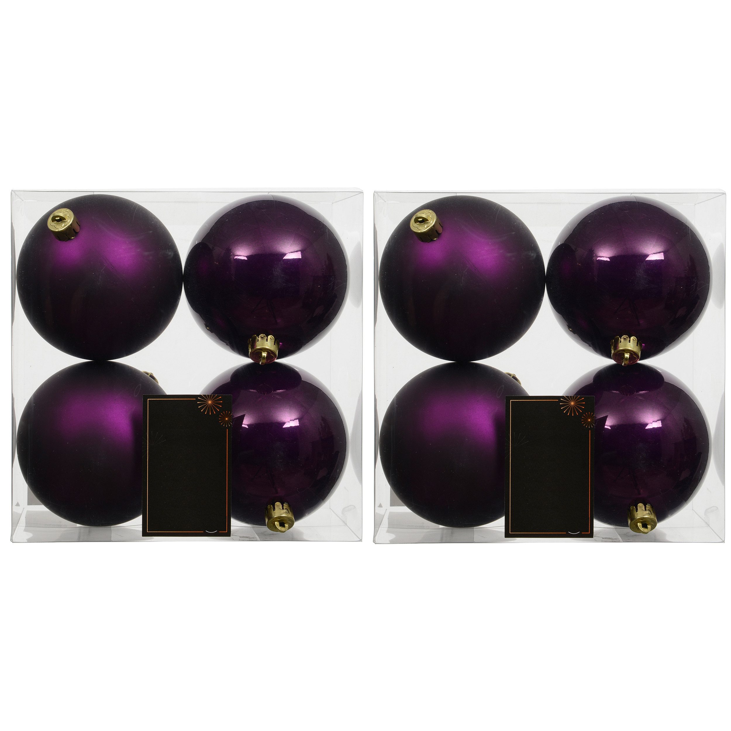 Annastore Weihnachtsbaumkugel Weihnachtskugeln aus Kunststoff zum Hängen - Wetterfest Outdoor, Christbaumkugeln für draußen, Weihnachtkugeln
