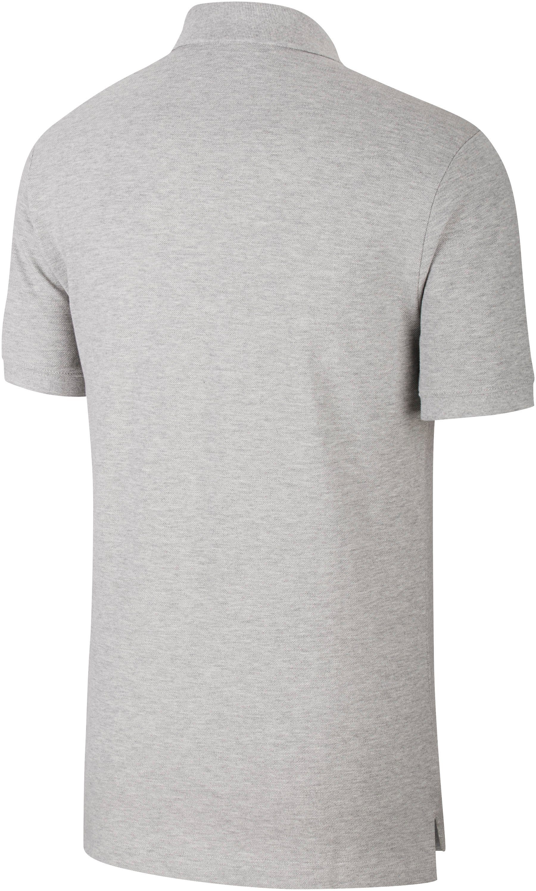 Men's Polo Sportswear HEATHER/WHITE DK Nike Poloshirt GREY