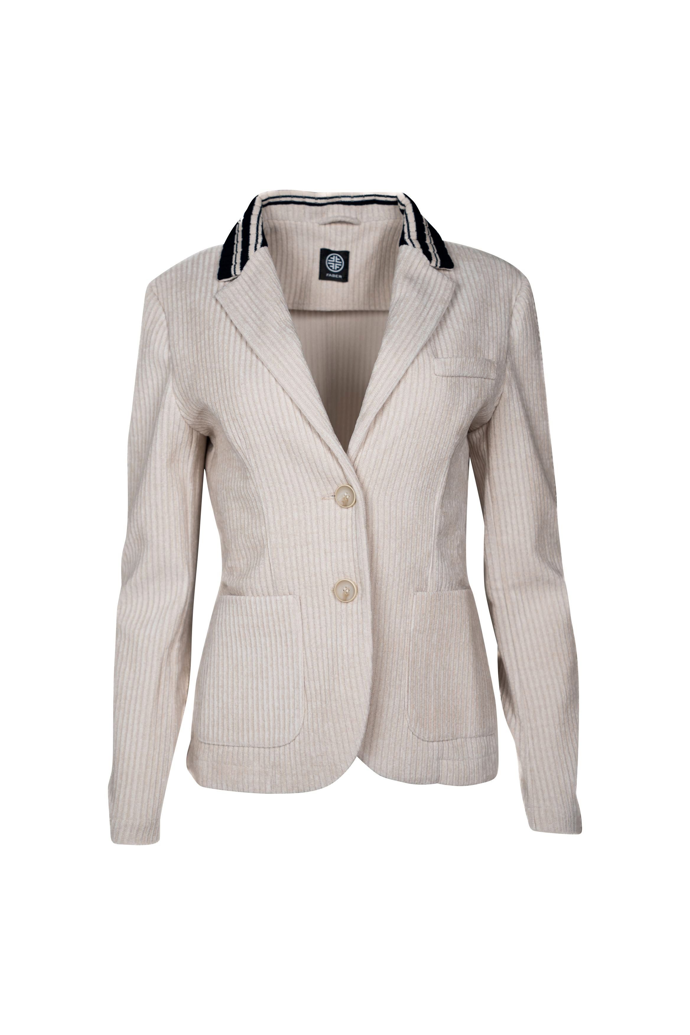 Faber Blusenblazer Cord-Blazer mit Strickkragen mit Strickkragen günstig online kaufen