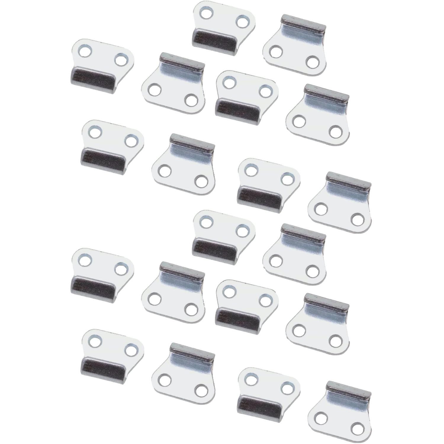 Diedrich Filmer GmbH PKW-Anhänger 20x Abspannhaken Metall Planenhaken Silber, Set, 20-tlg., 20x Abspannhaken, Anhängernetz Anhängerplane Haken Netzhaken Auto Anhänger Plane Netz