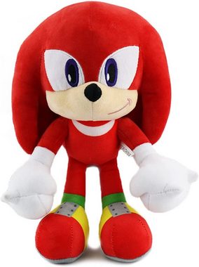 Sonic SEGA Kuscheltier Sonic The Hedgehog Sonic Set alle 4 SEGA Sonic Plüschtier 30cm (Spar Set, 4-St., Geschenk-Set), Super weicher Plüsch Stofftier Kuscheltier für Kinder zum spielen