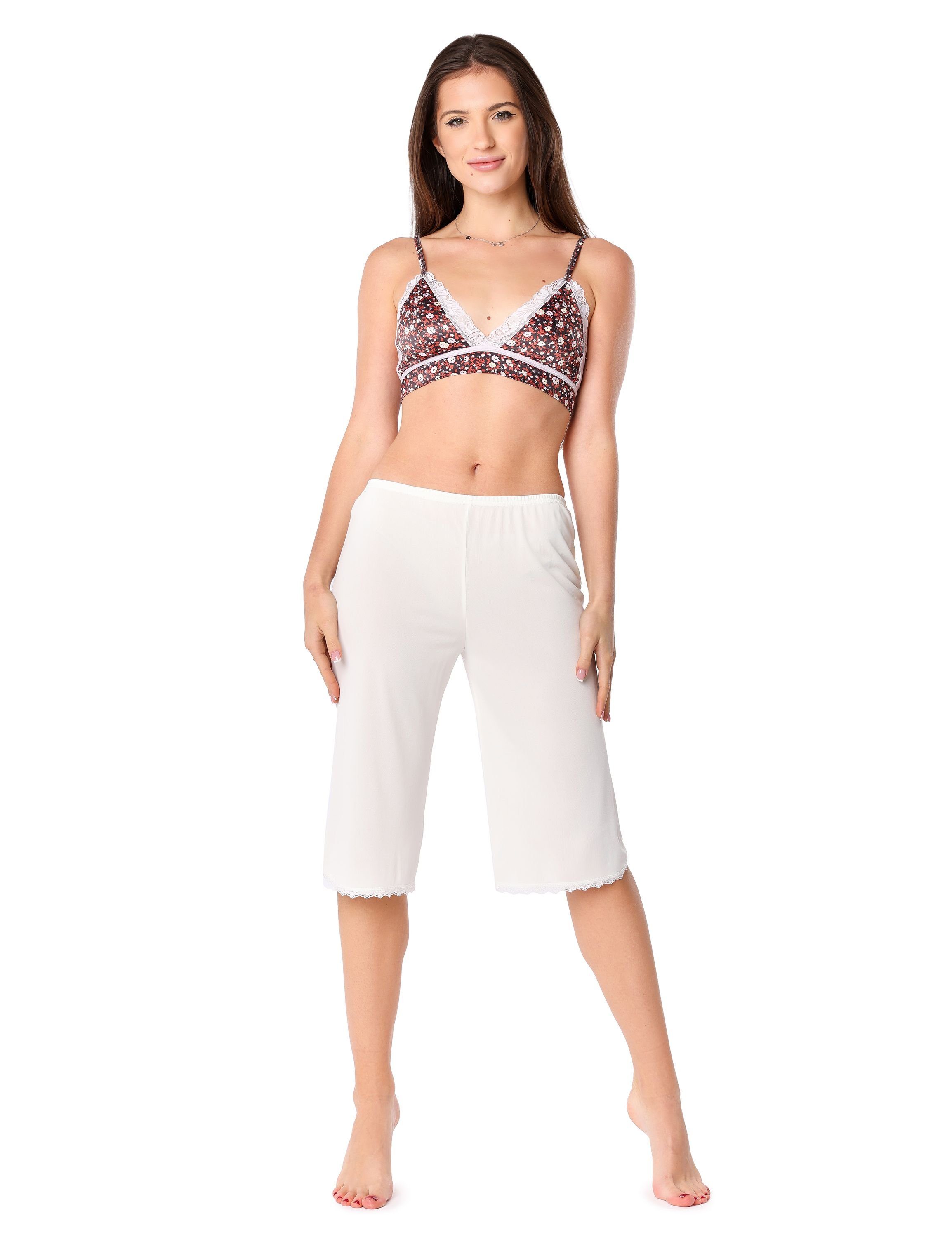 Bellivalini Hosenunterrock Damen aus Viskose (1-St) mit Spitze