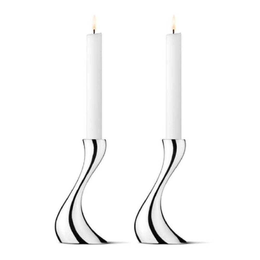 Kerzenhalter Kerzenhalter-Set Cobra Silber (S) (2-teilig)