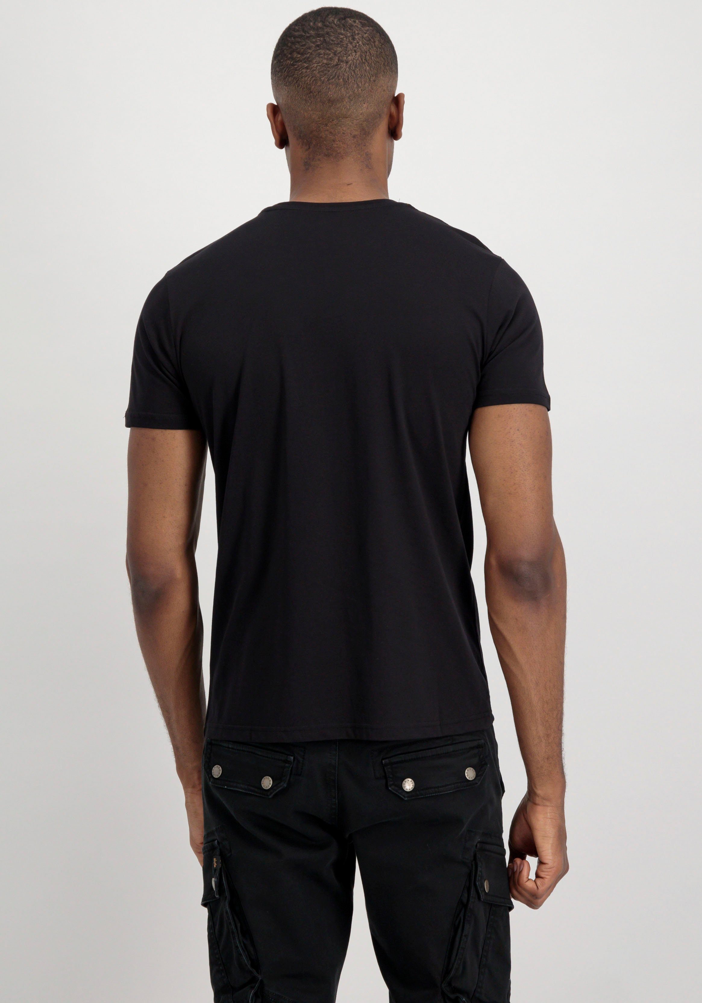 ML Industries Basic Rundhalsshirt black T Alpha