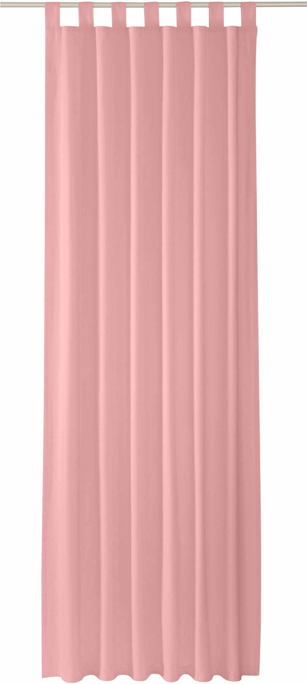HOME, blickdicht, TOM TAILOR blickdicht rosé Schlaufen Dove, Vorhang (1 St),
