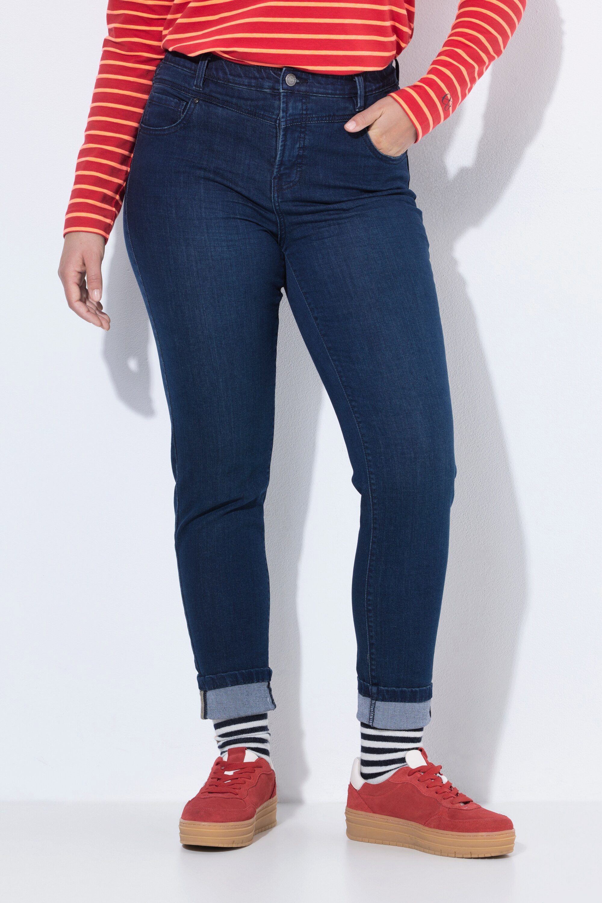 Röhrenjeans High Waist Jeans Slim