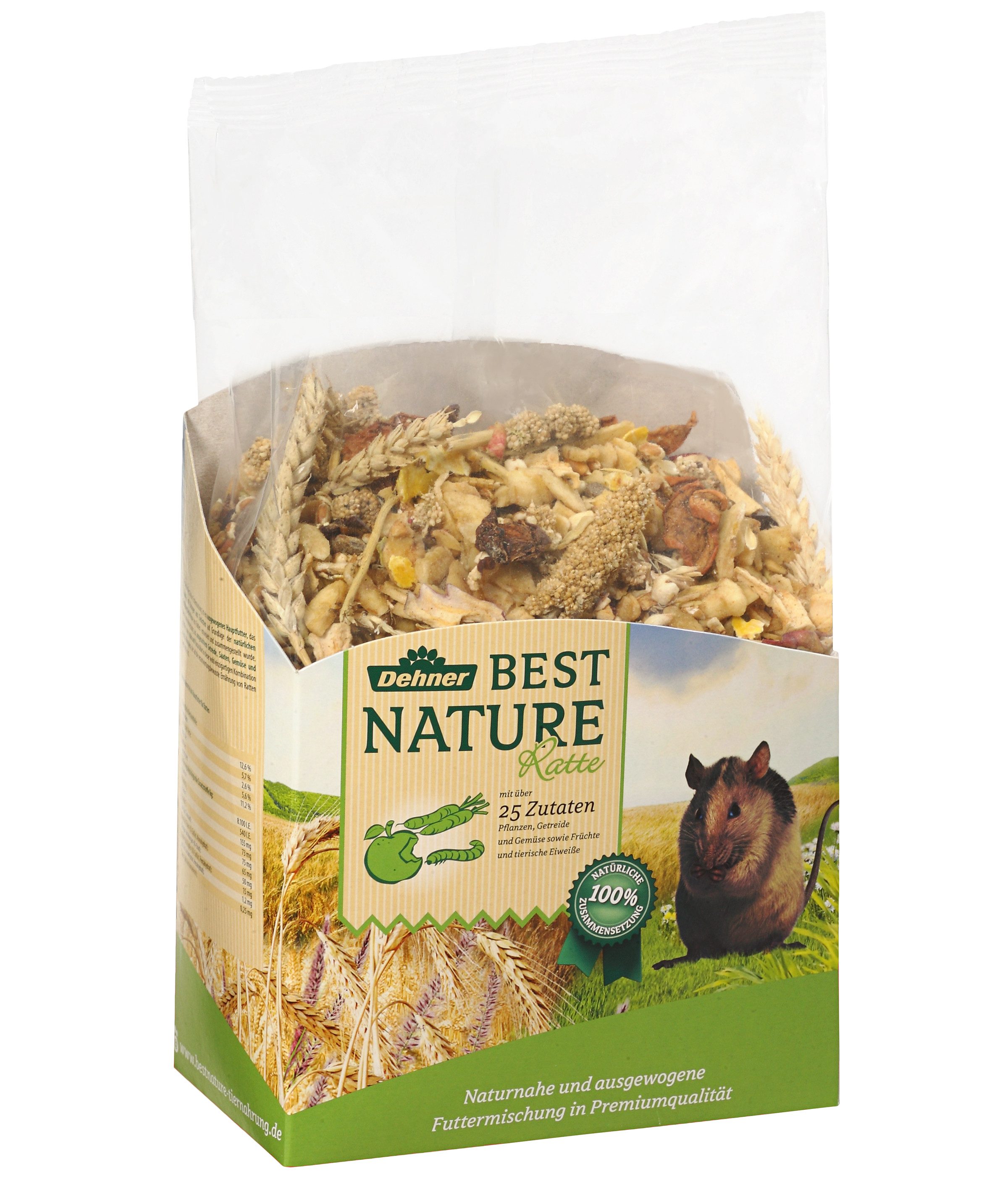 Dehner Dehner Best Nature Nagerfutter Adult, Rattenfutter, 2 kg, 2000g
