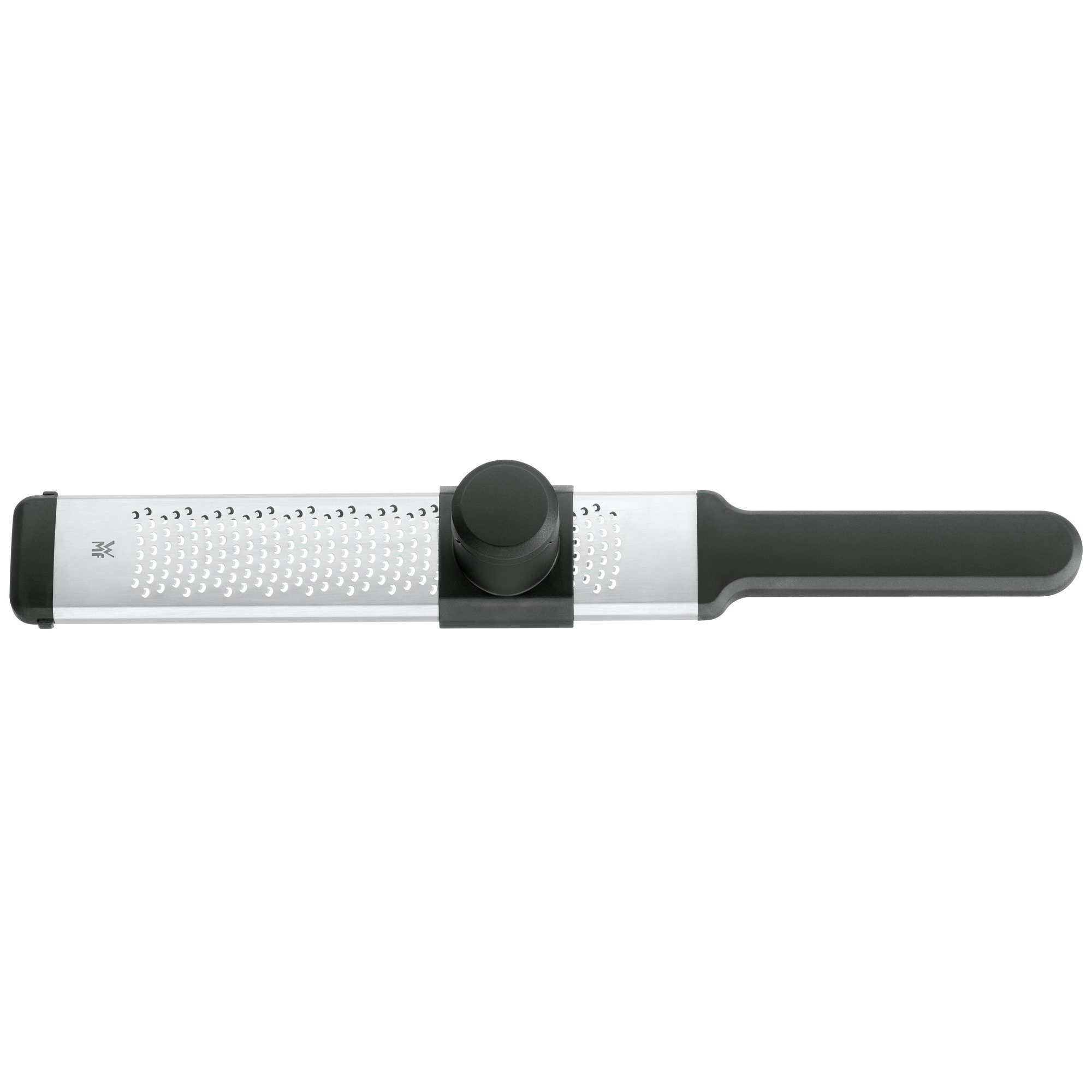 WMF Muskatreibe Top Tools, Cromargan® Edelstahl rostfrei 18/10, (1-St., 1x Küchenreibe fein (33 x 4 cm), 1x Restehalter, 1x Schnittschutz)