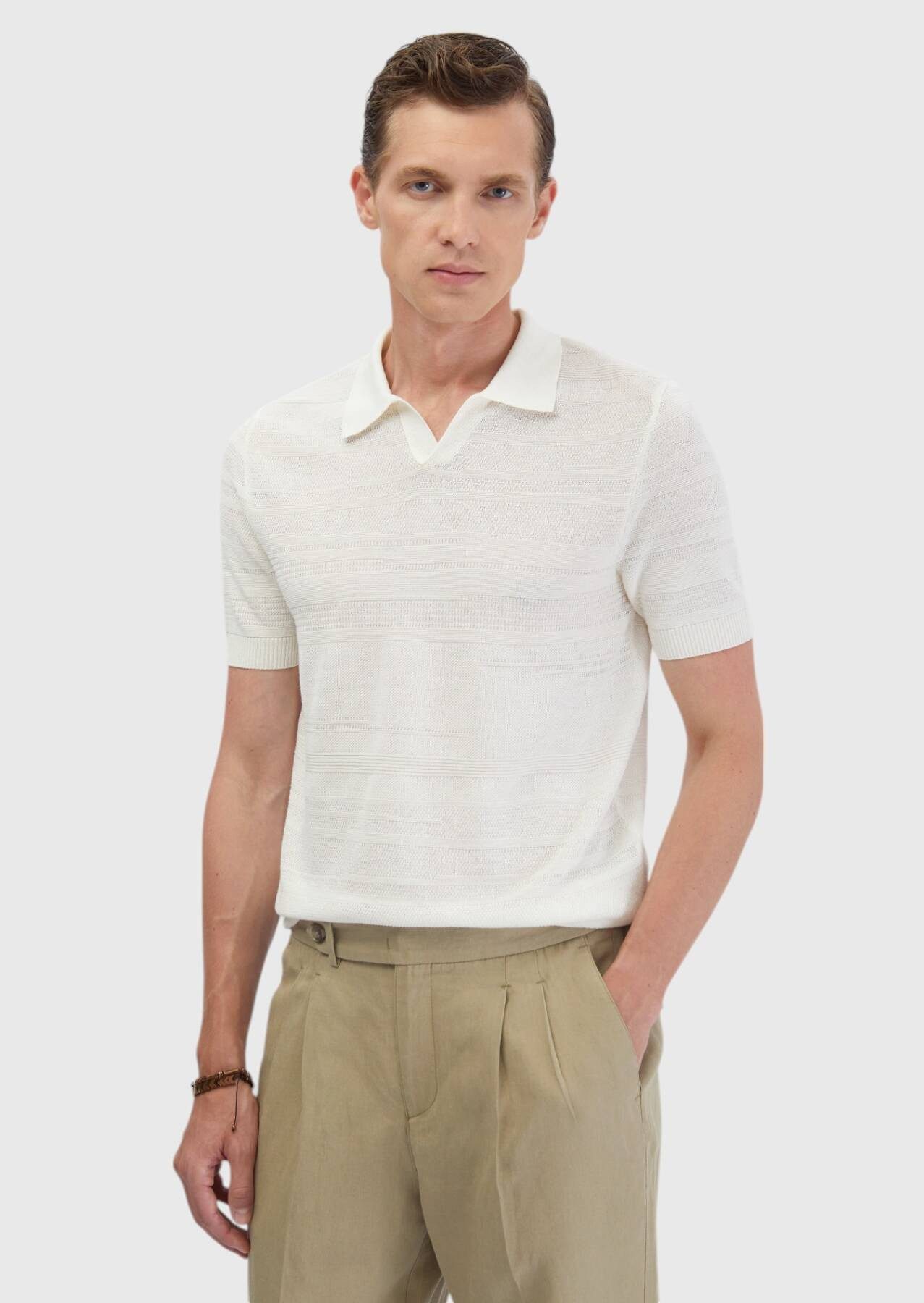 RAMSEY Longpullover KazakEcru Strickpullover