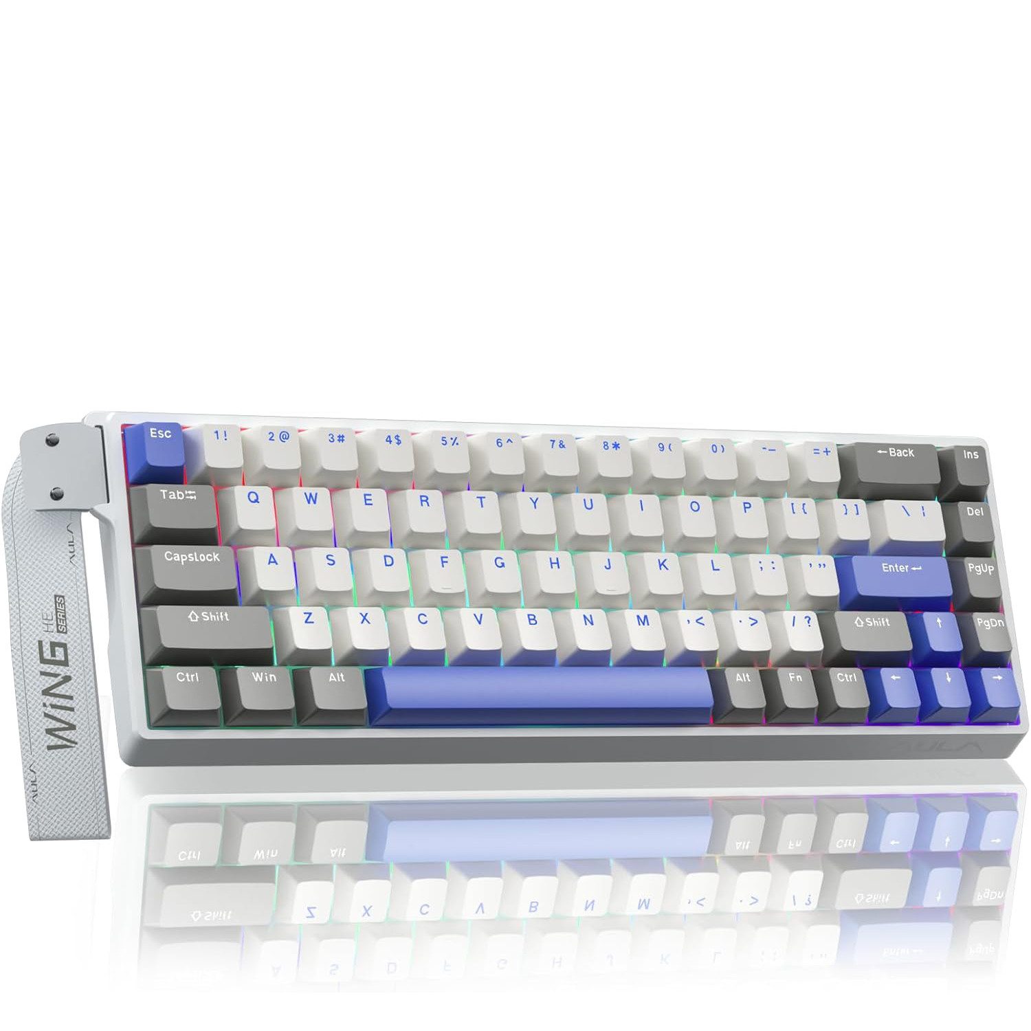 nsihing AULA WIN68 HE MAX Magnetische Tastatur, Rapid Trigger, 8K Hz, RGB Gaming-Tastatur
