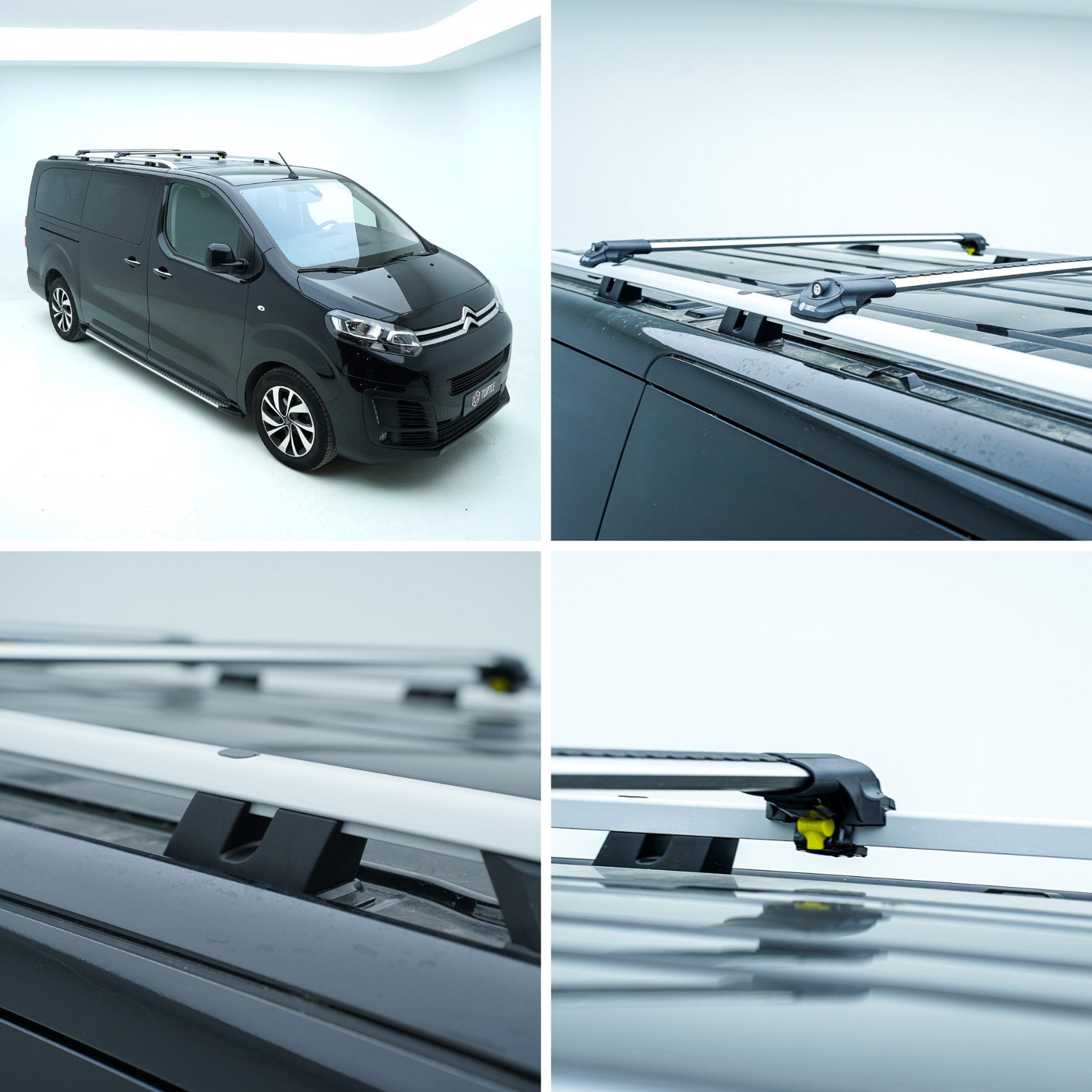 TURTLE Dachbox-Halterung TURTLE Für Volkswagen Caddy (2K) 2003-2019 / Kurzes Chassis Crown Dach