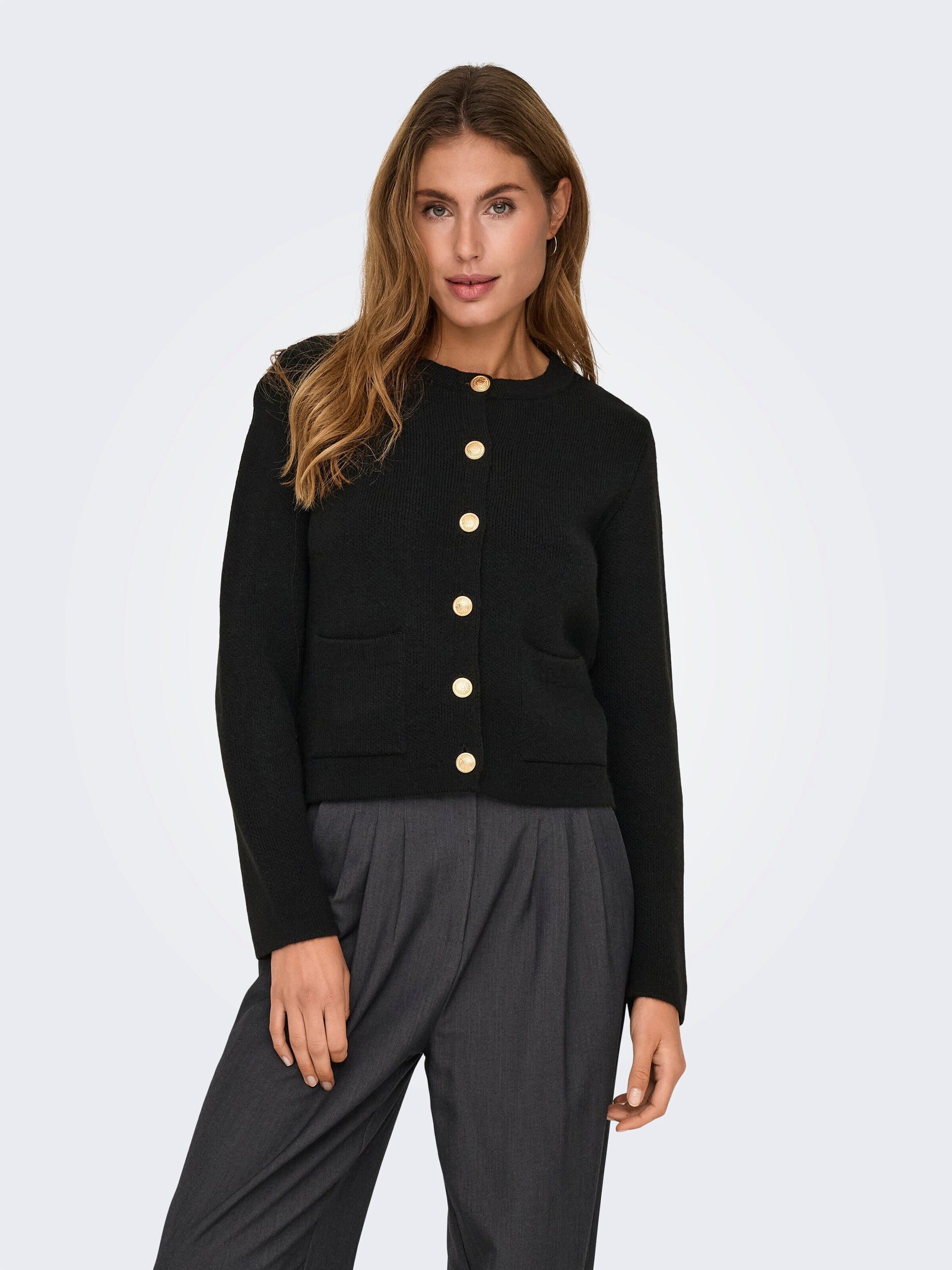 JDY Strickjacke JDYKim (1-tlg) Plain/ohne Details günstig online kaufen