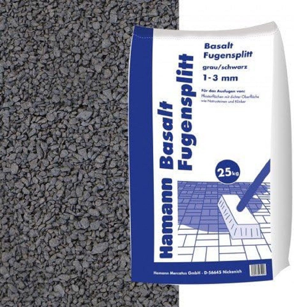 Hamann Mercatus GmbH Zierkies Hamann Mercatus Basalt Fugensplitt anthrazit 1-3 mm 25 kg