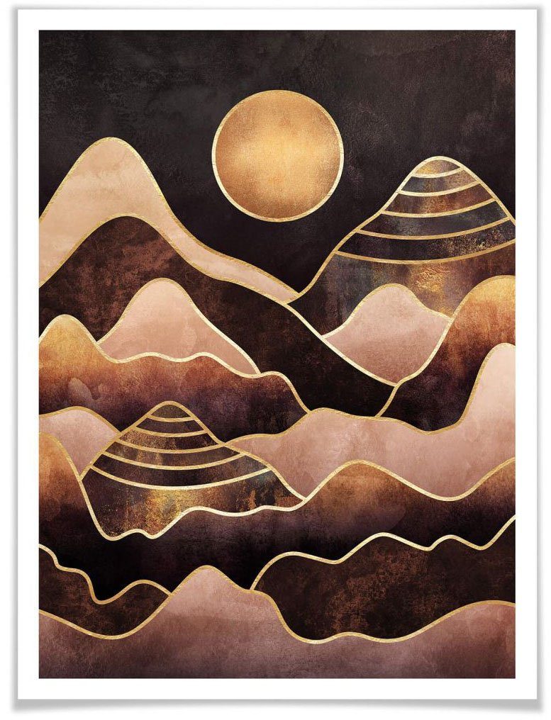 Wall-Art Poster Sonnenuntergang, Sonnenuntergang (1 St) | Poster