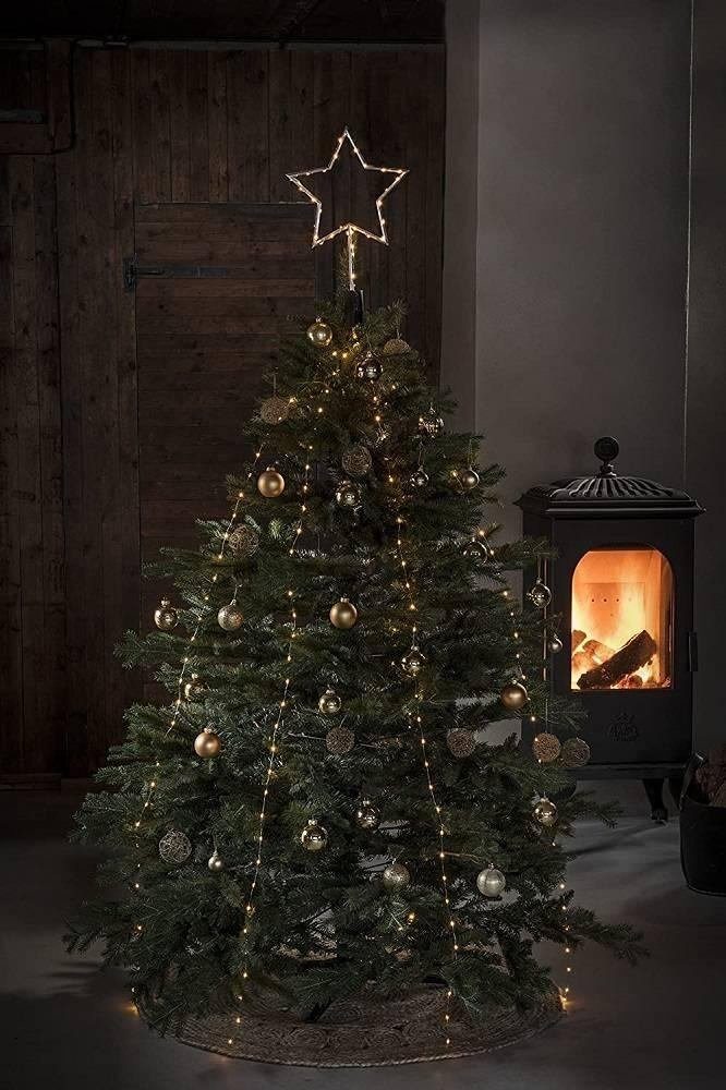 KONSTSMIDE LED-Baummantel 6315-880 LED Baummantel mit goldfarbenem Stern