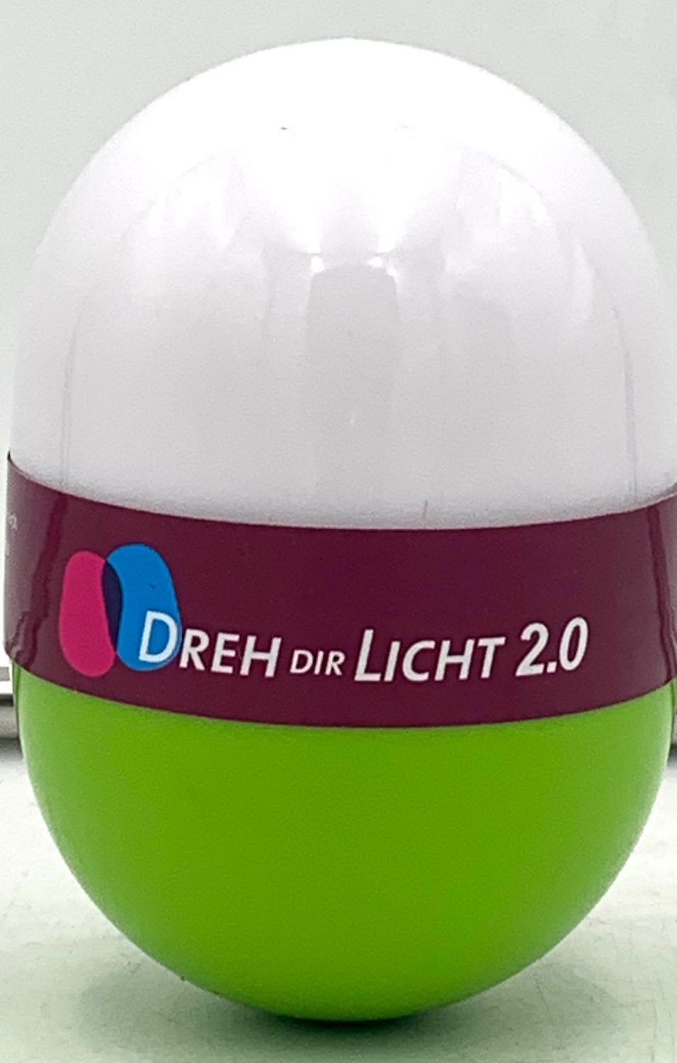 Dekolicht grün Dreh Nachtlicht Licht 2.0 12,5cm Campinglampe Leselam Dir LED BURI Taschenlampe