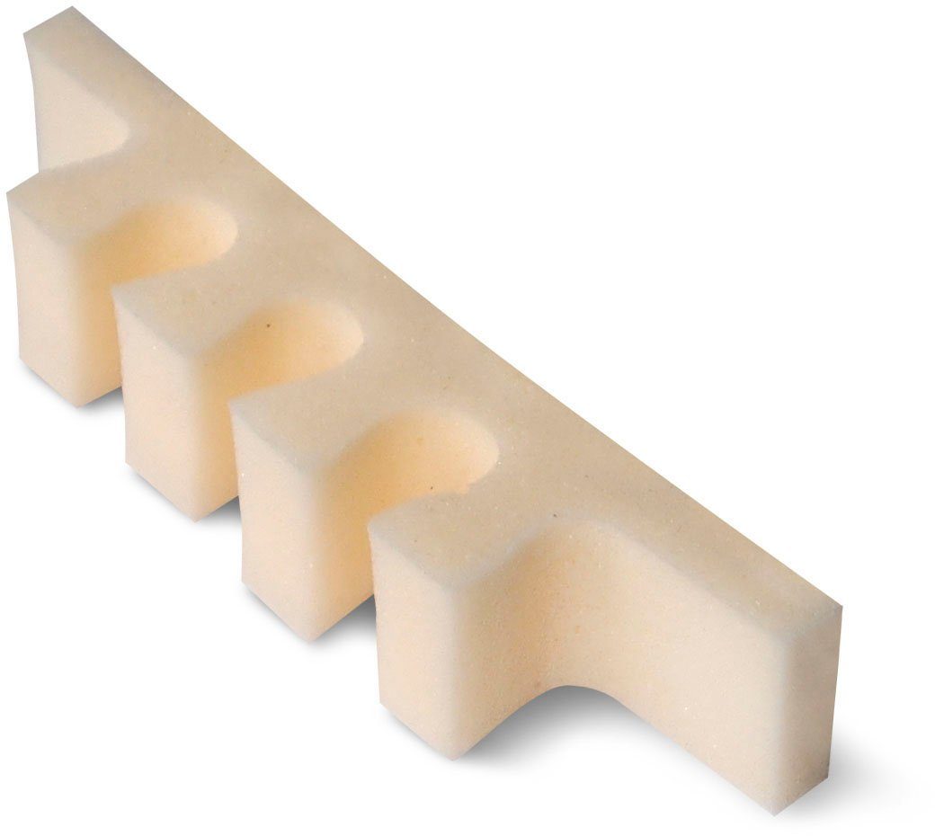 Fußgut Zehenspreizer Zehenkamm "Supersoft" stützt und polstert empfindliche Zehen, Set 4-tlg., 2 Paar, weicher Schaumstoff, Druckentlastung, bei Schwielen und Hühneraugen