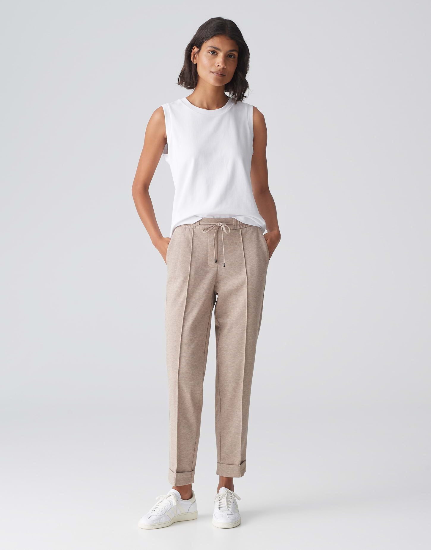 OPUS Stoffhose Jogants MELVY CUFF Relaxed mit elastischem Bund