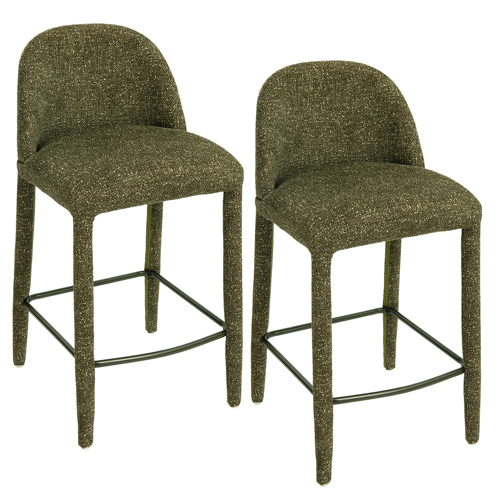 Duhome Barhocker (5520A1), 2er/4er Set, Barstuhl aus Bouclé