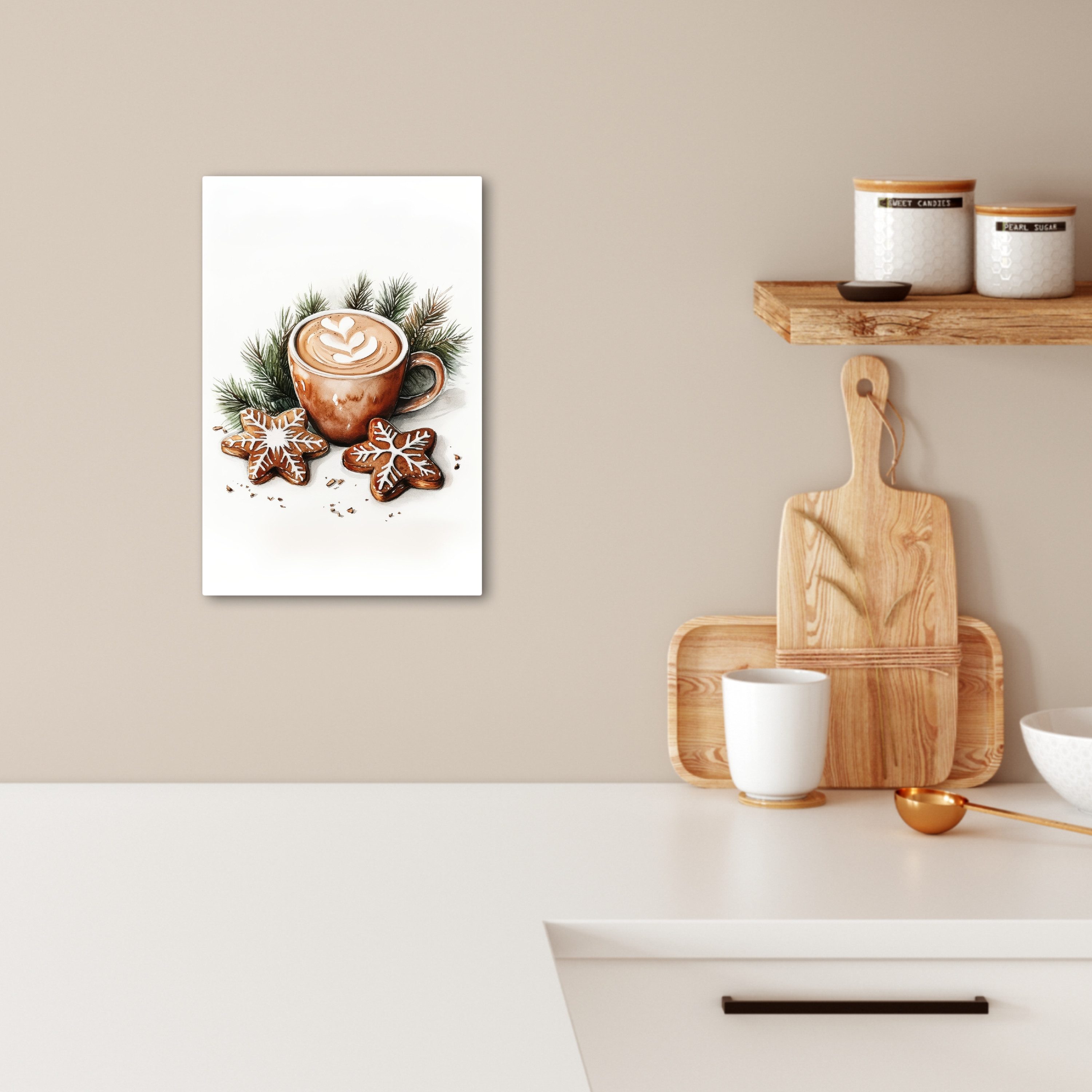 OneMillionCanvasses® Leinwandbild Kaffee - Kuchen - günstig online kaufen