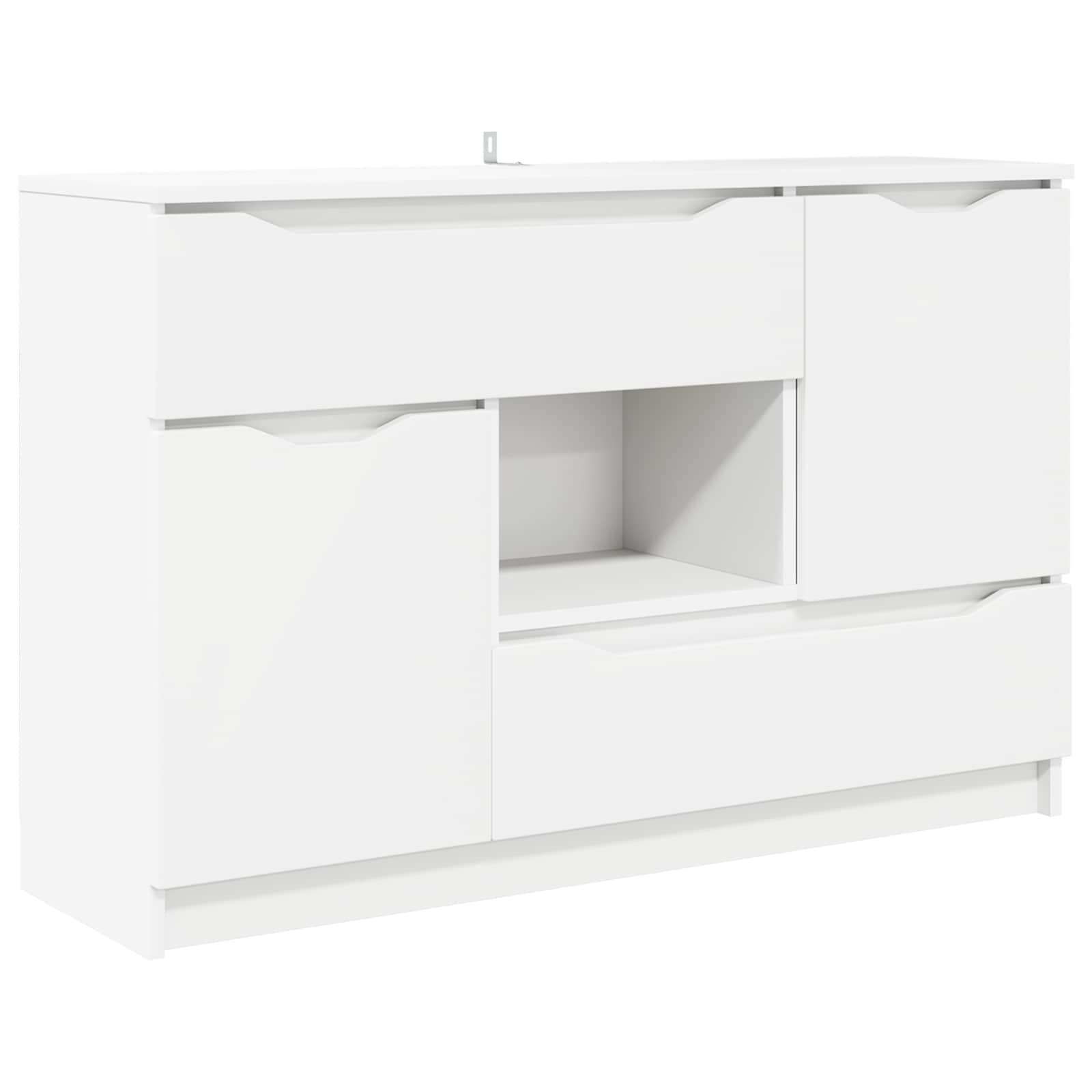 vidaXL Sideboard Sideboard Weiß 100 x 30 x 65,6 Holzwerkstoff (1 St)