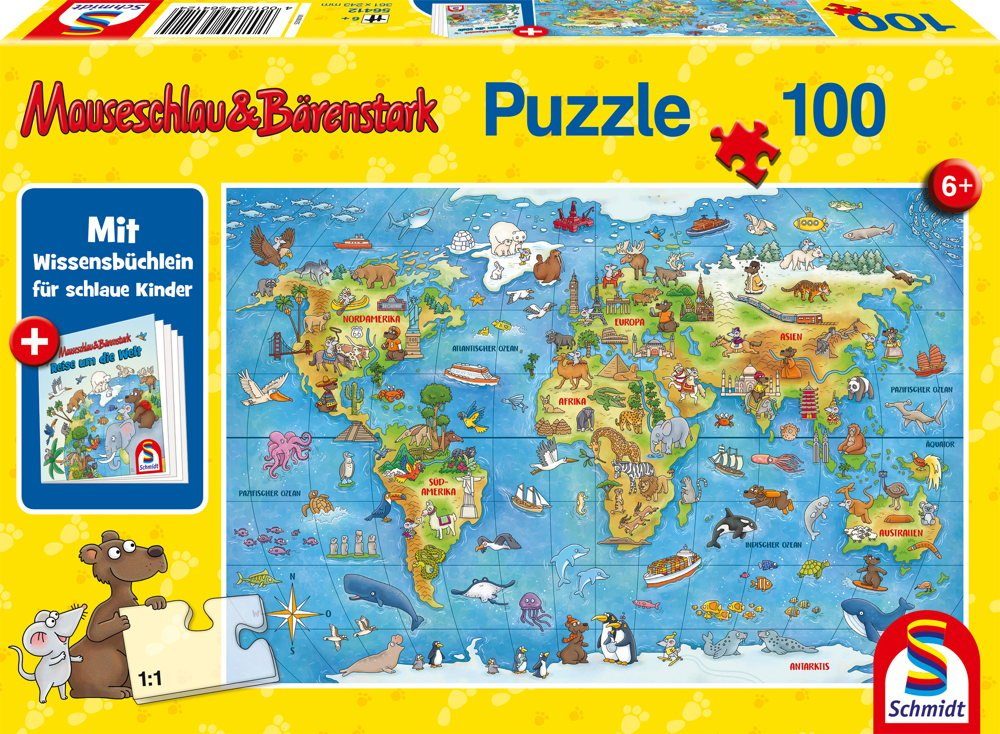 Schmidt Spiele Puzzle Mauseschlau und Bärenstark günstig online kaufen