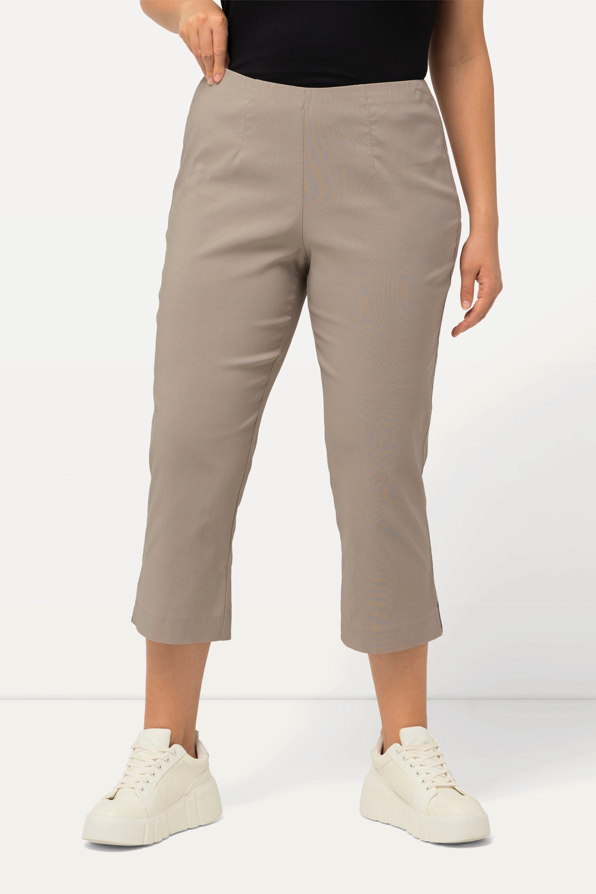 Ulla Popken Funktionshose Bengalinhose wadenlang Elastikbund günstig online kaufen