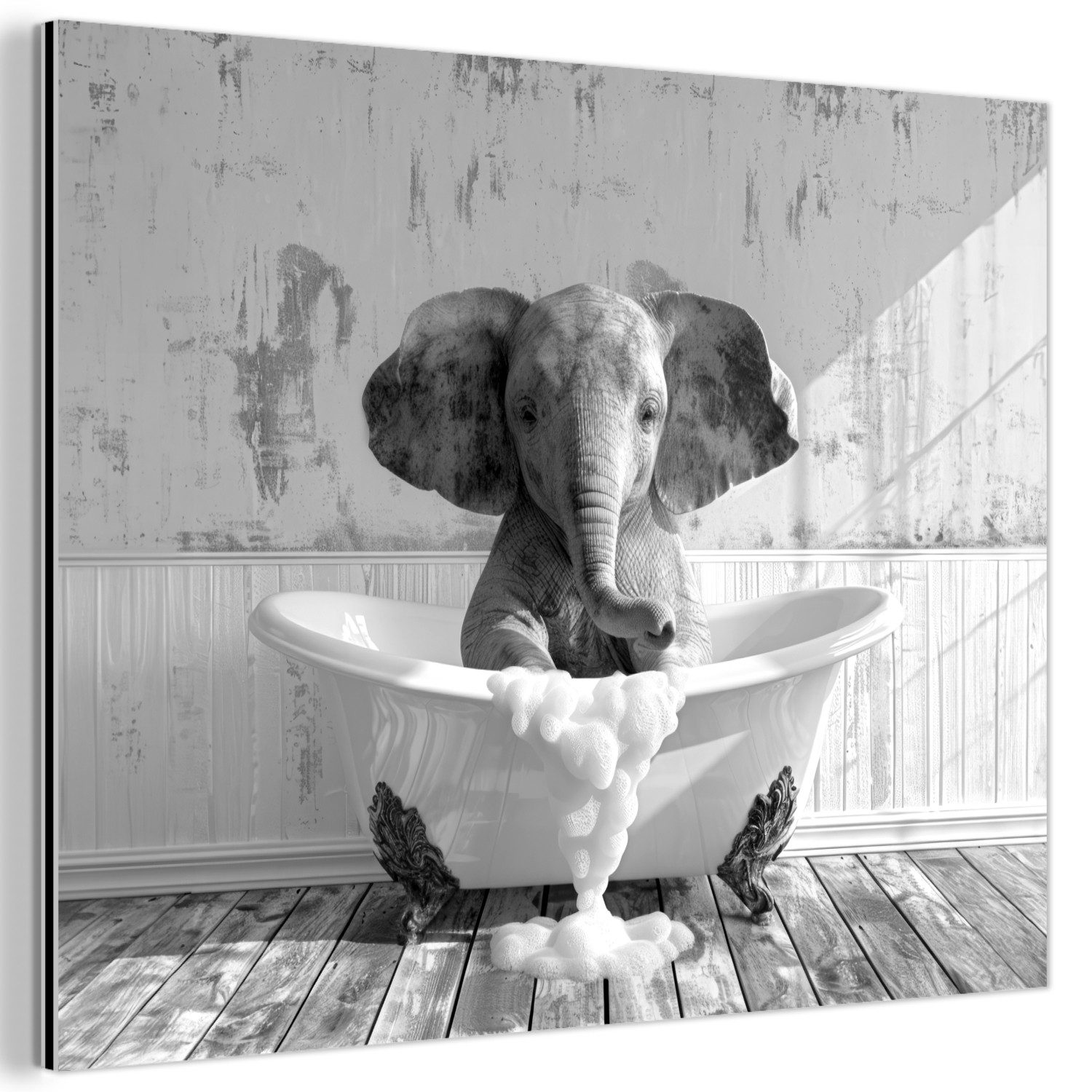 MuchoWow Metallbild Elefant - Vintage - günstig online kaufen