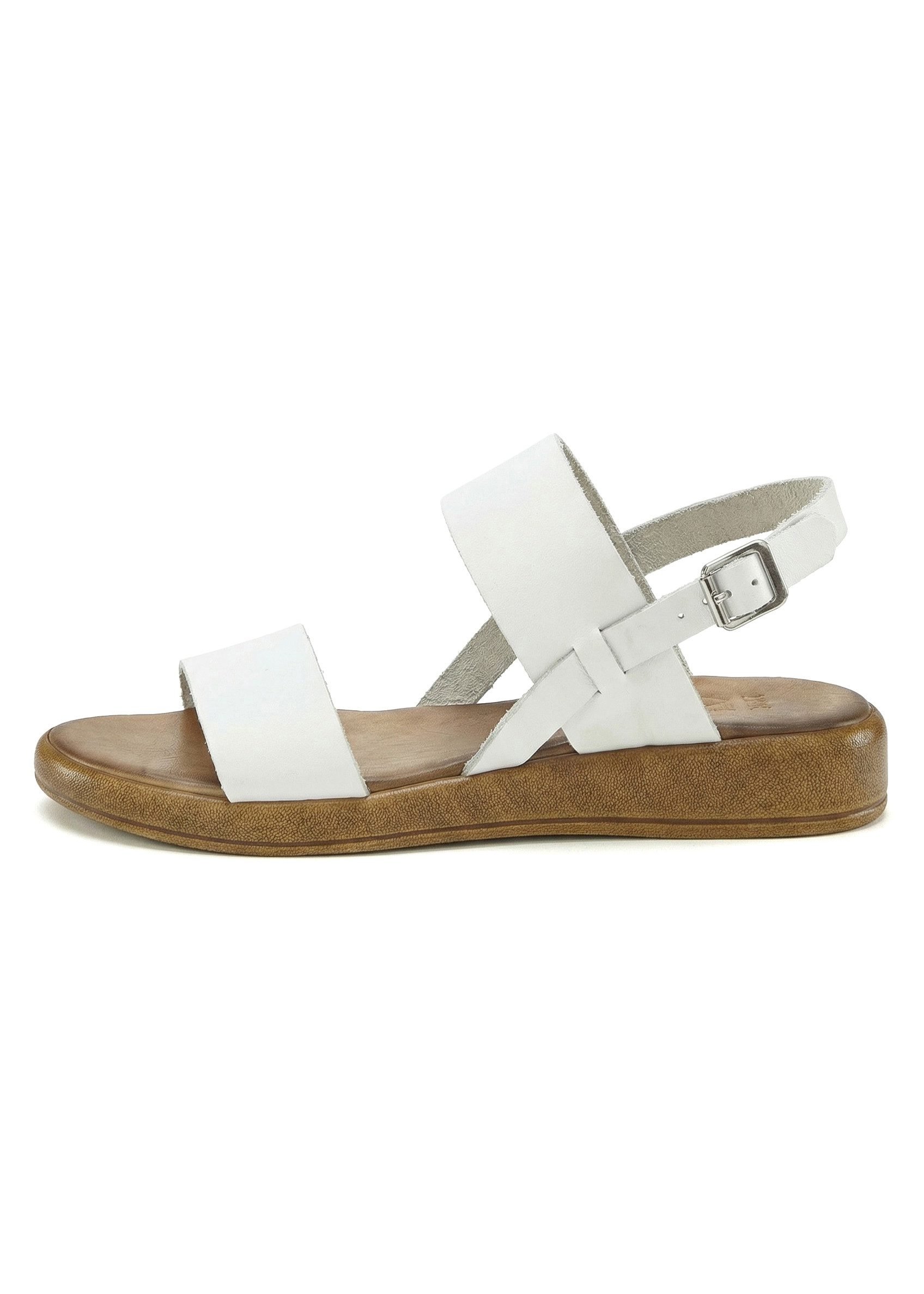 LASCANA Sommerschuh, Riemchensandale, offener Schuh Sandale aus Leder