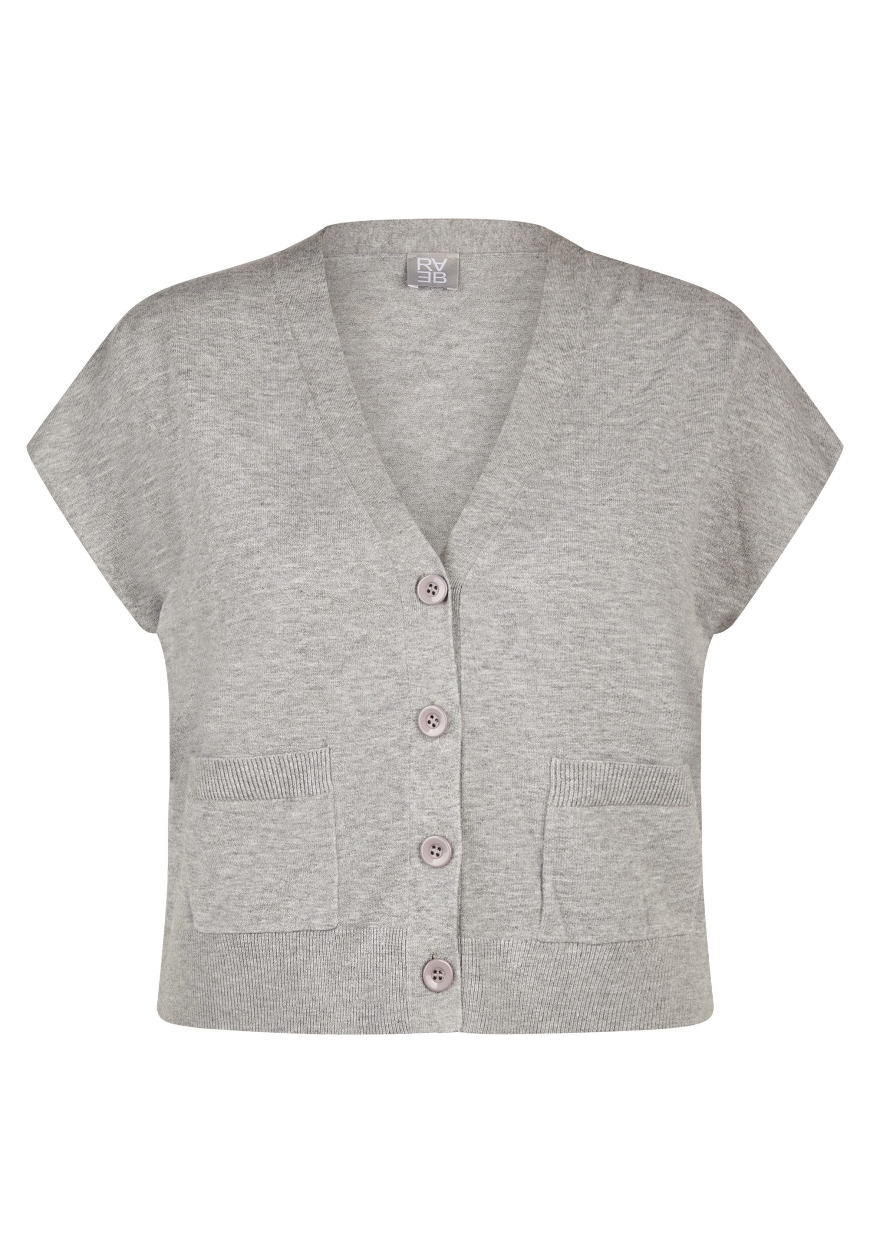 Rabe Wollpullover Strickweste Silber günstig online kaufen