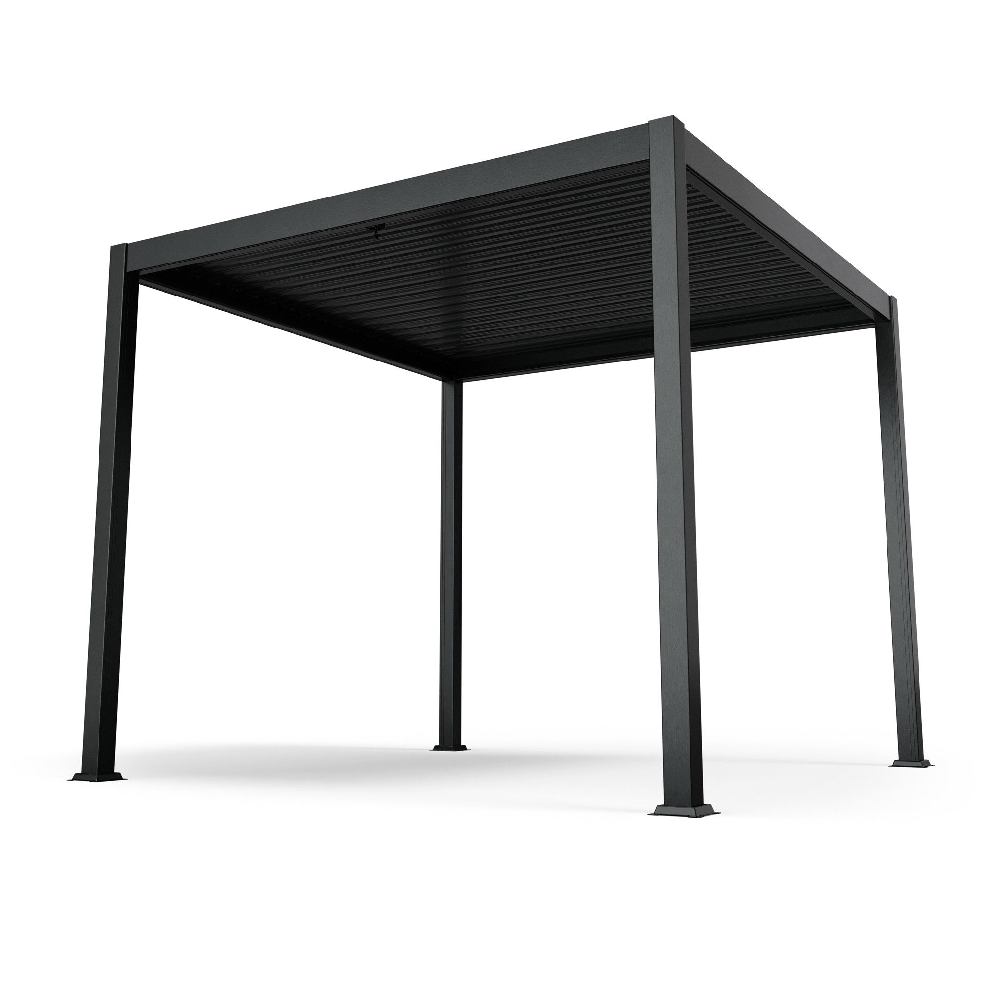 blumfeldt Pavillon LuminaHaven, (Set), Pergola 3x3m pulverbeschichtet wetterfest Garten