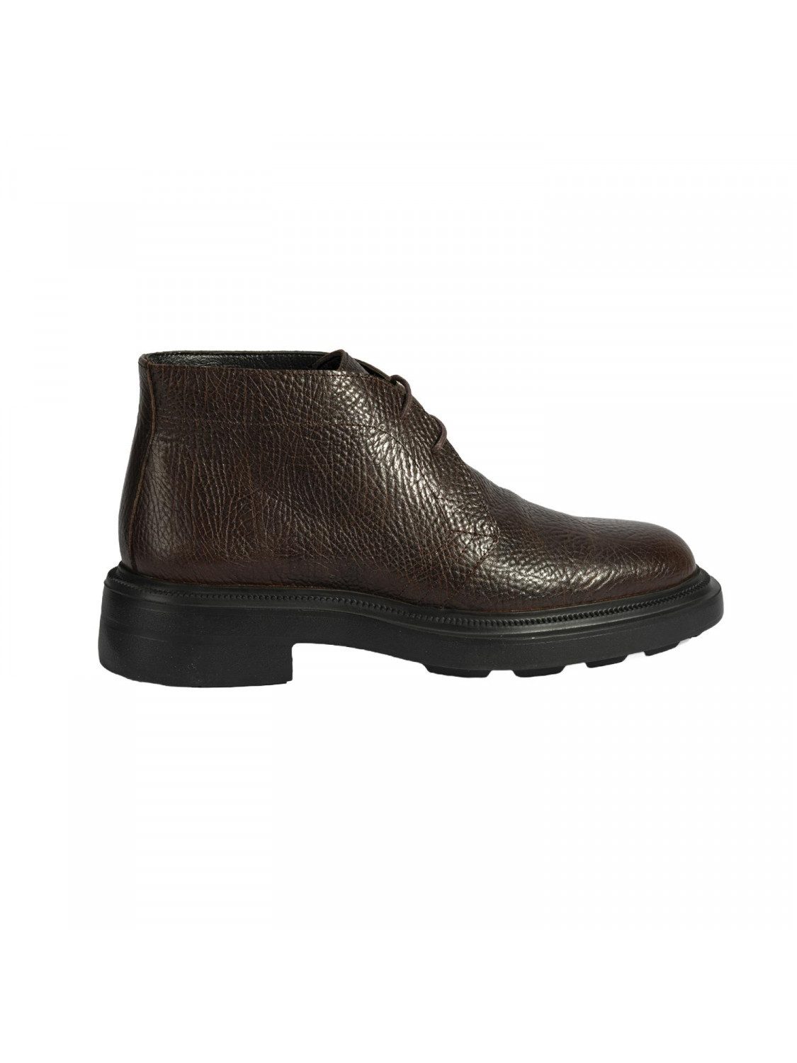 Desa Herren-Lederstiefel – Schnürung, runde Zehenpartie, flache Sohle, atm Stiefel