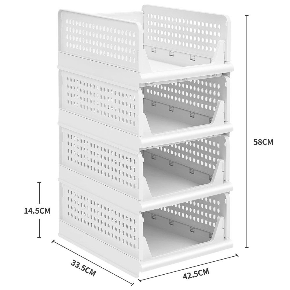 JEOBEST Organizer Stapelbarer Kleiderschrank, Schublade Faltbare Aufbewahru günstig online kaufen