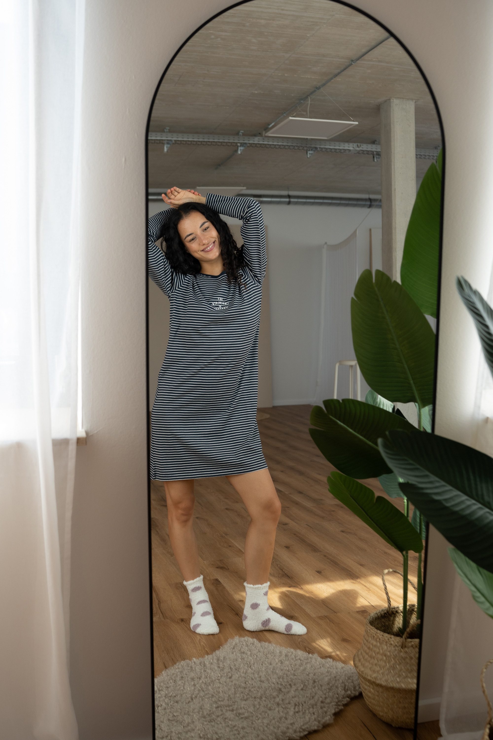 By Louise Nachthemd Snowfall Grace (Set, 1-tlg., 1-teilig) Damen Sleepshirt günstig online kaufen